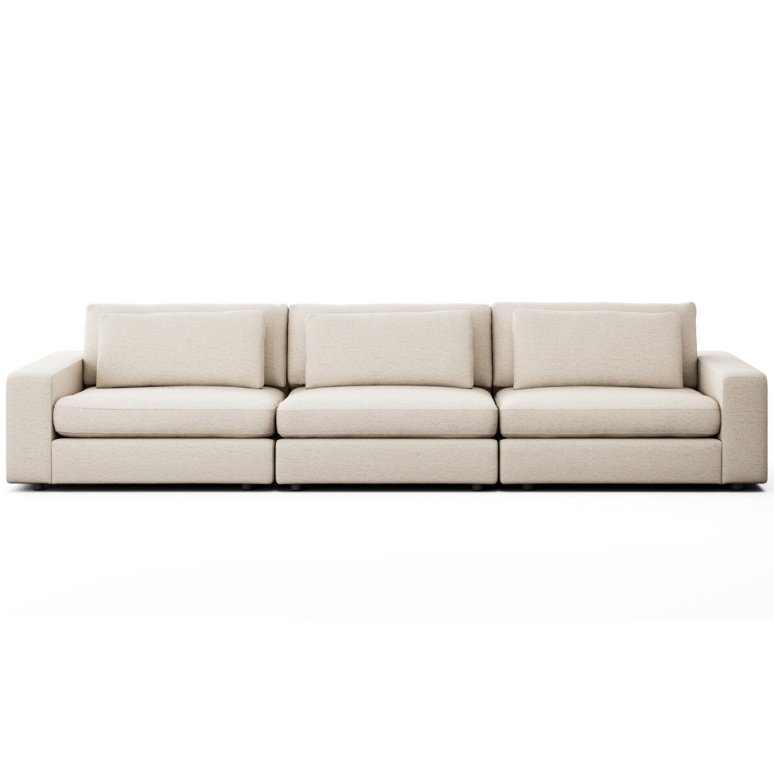 Bloor 3 Piece Sofa, Nomad Snow by Four Hands