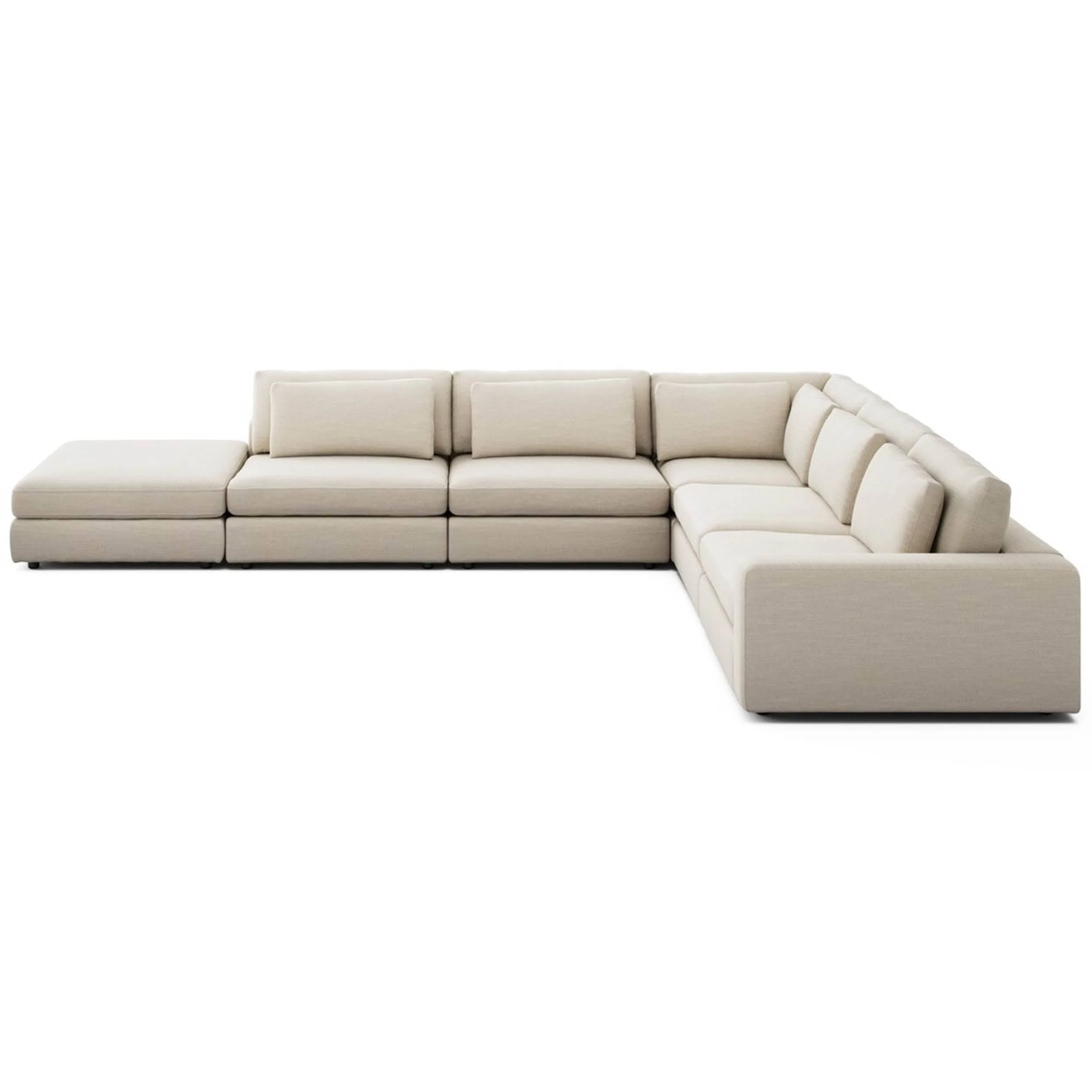 Bloor 5 Piece Sectional, Savoy Parchment by Four Hands - Image 3