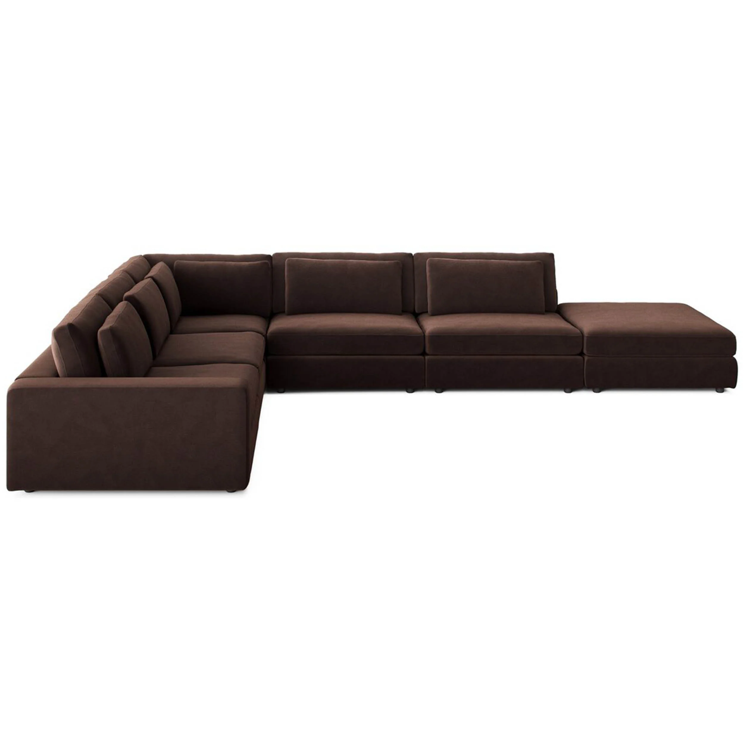 Bloor 5 Piece Sectional, Surrey Cocoa by Four Hands - Image 2