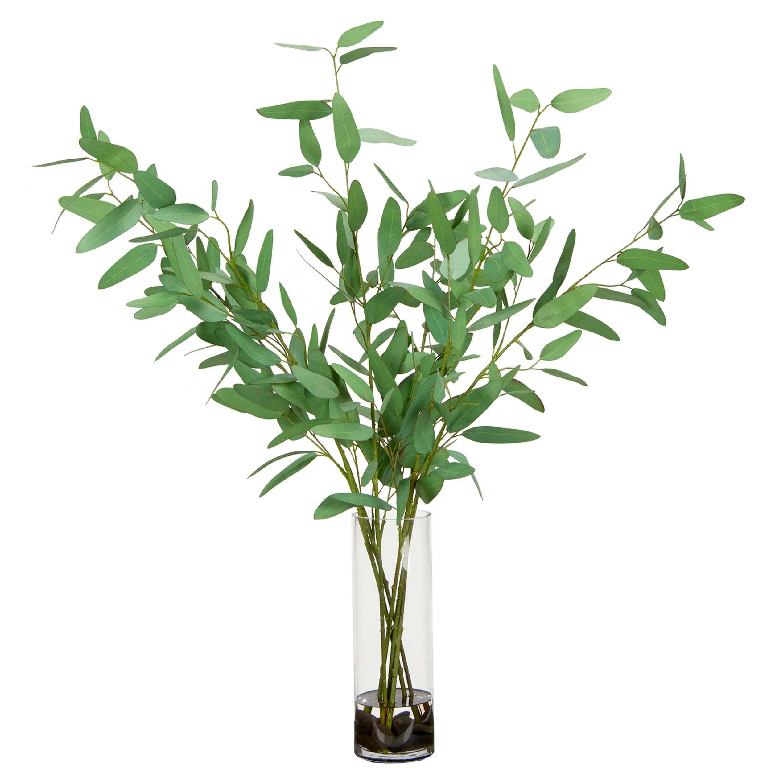 Blue Eucalyptus in Rowan Vase, Clear