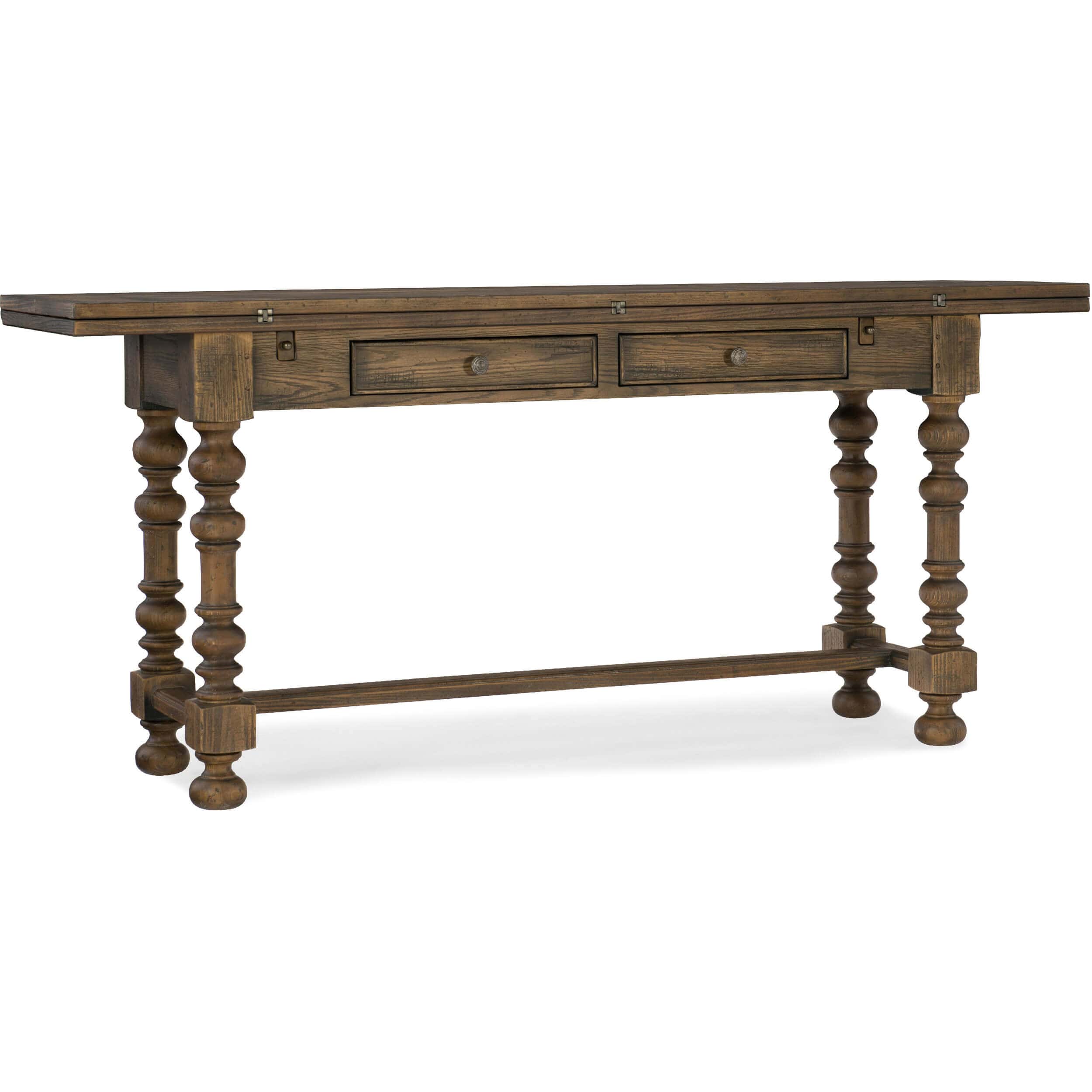 Bluewind Flip-Top Console Table, Saddle Brown