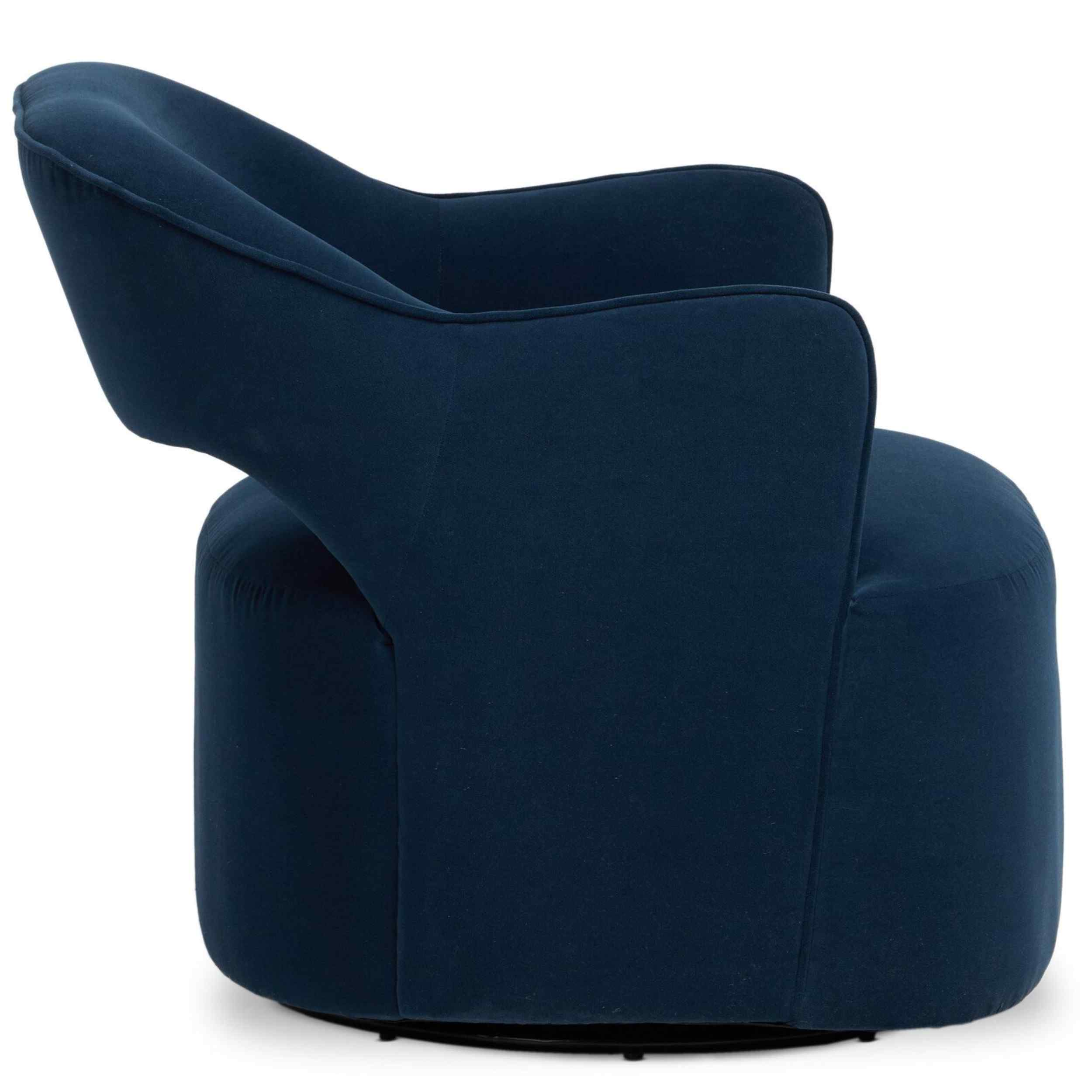 Blythe Swivel Chair, Henry Navy by Four Hands - Image 3