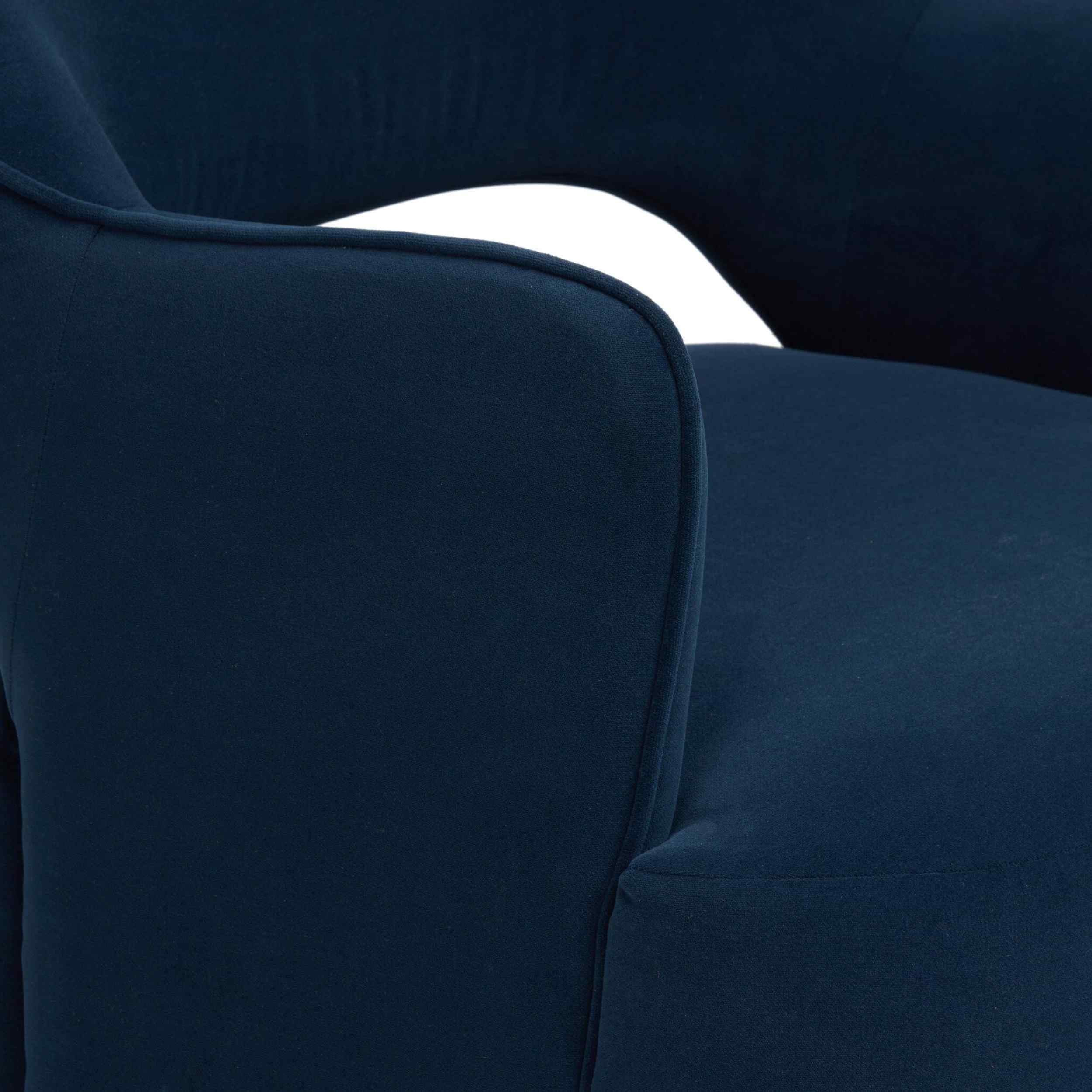 Blythe Swivel Chair, Henry Navy by Four Hands - Image 4