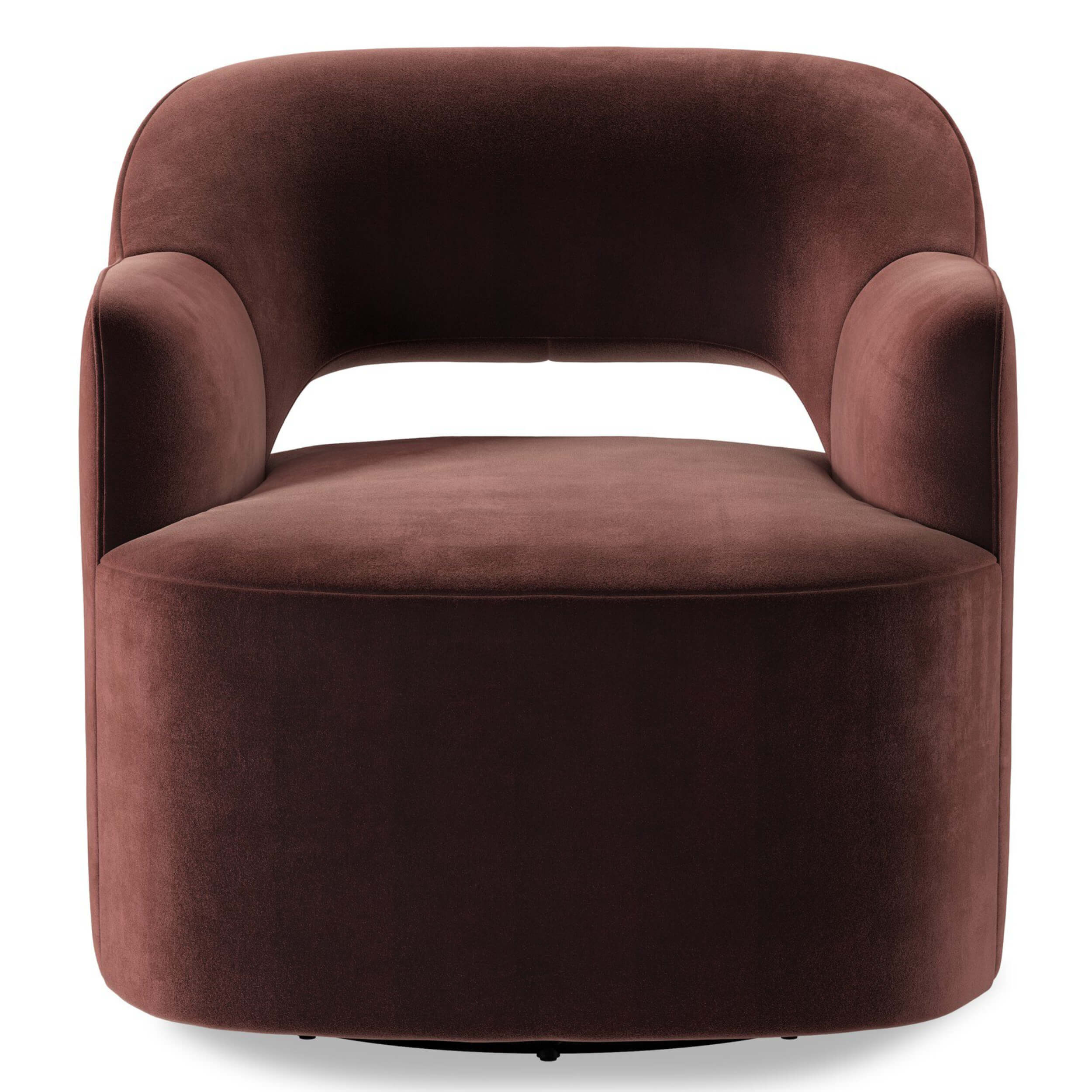 Blythe Swivel Chair, Surrey Plum by Four Hands - Image 2