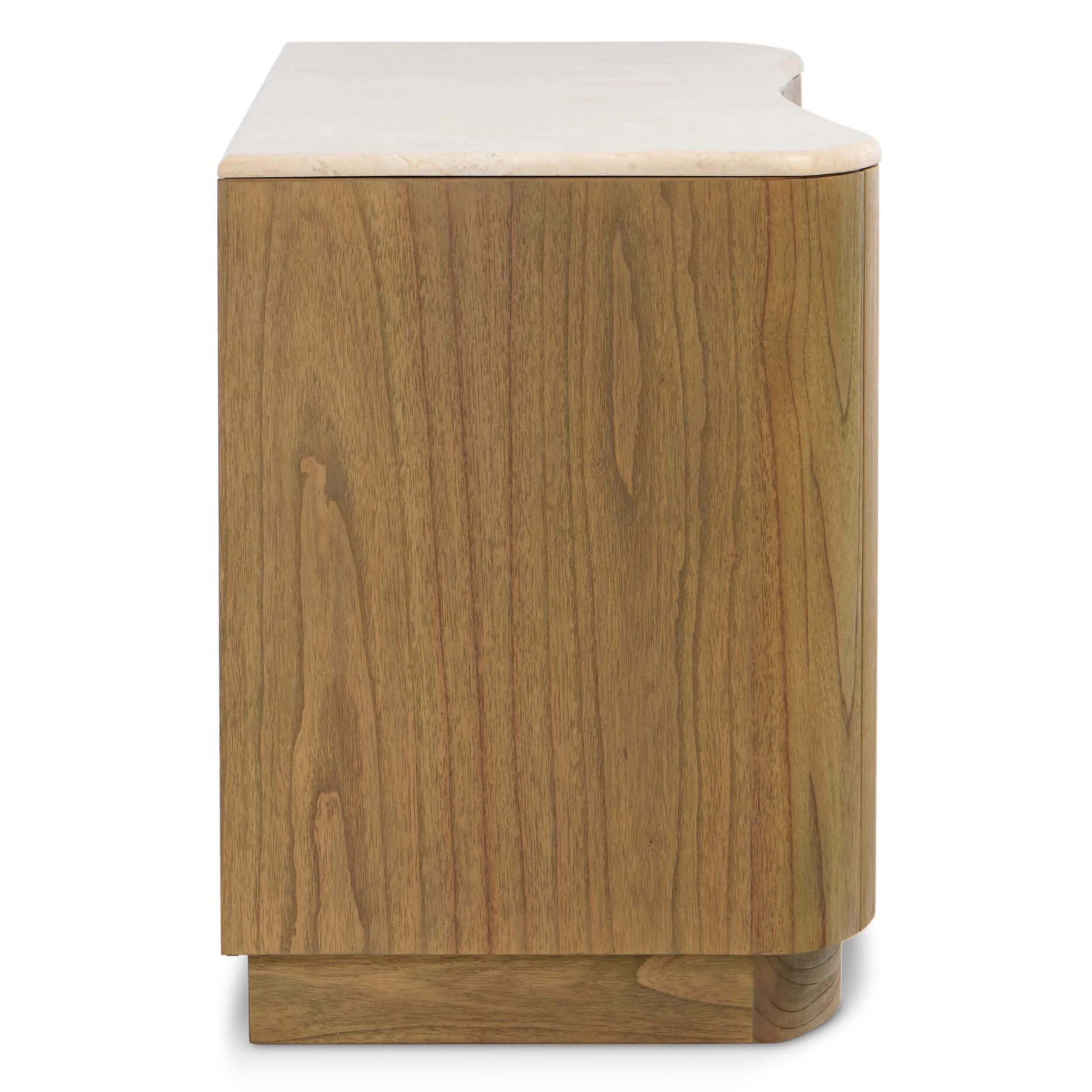 Boa Media Console, Sandy Mindi by Four Hands - Image 3