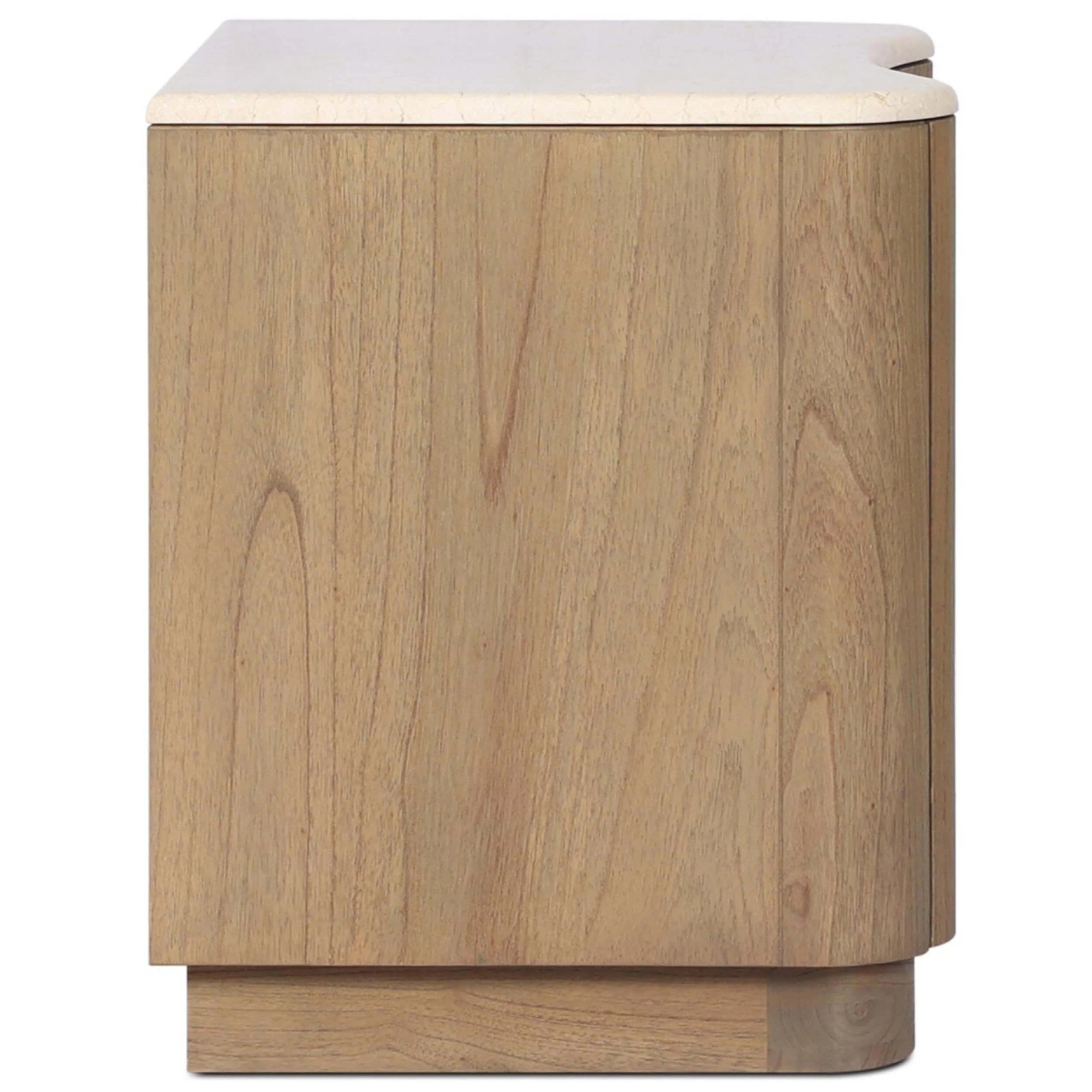 Boa Nightstand, Cream Marble by Four Hands - Image 3