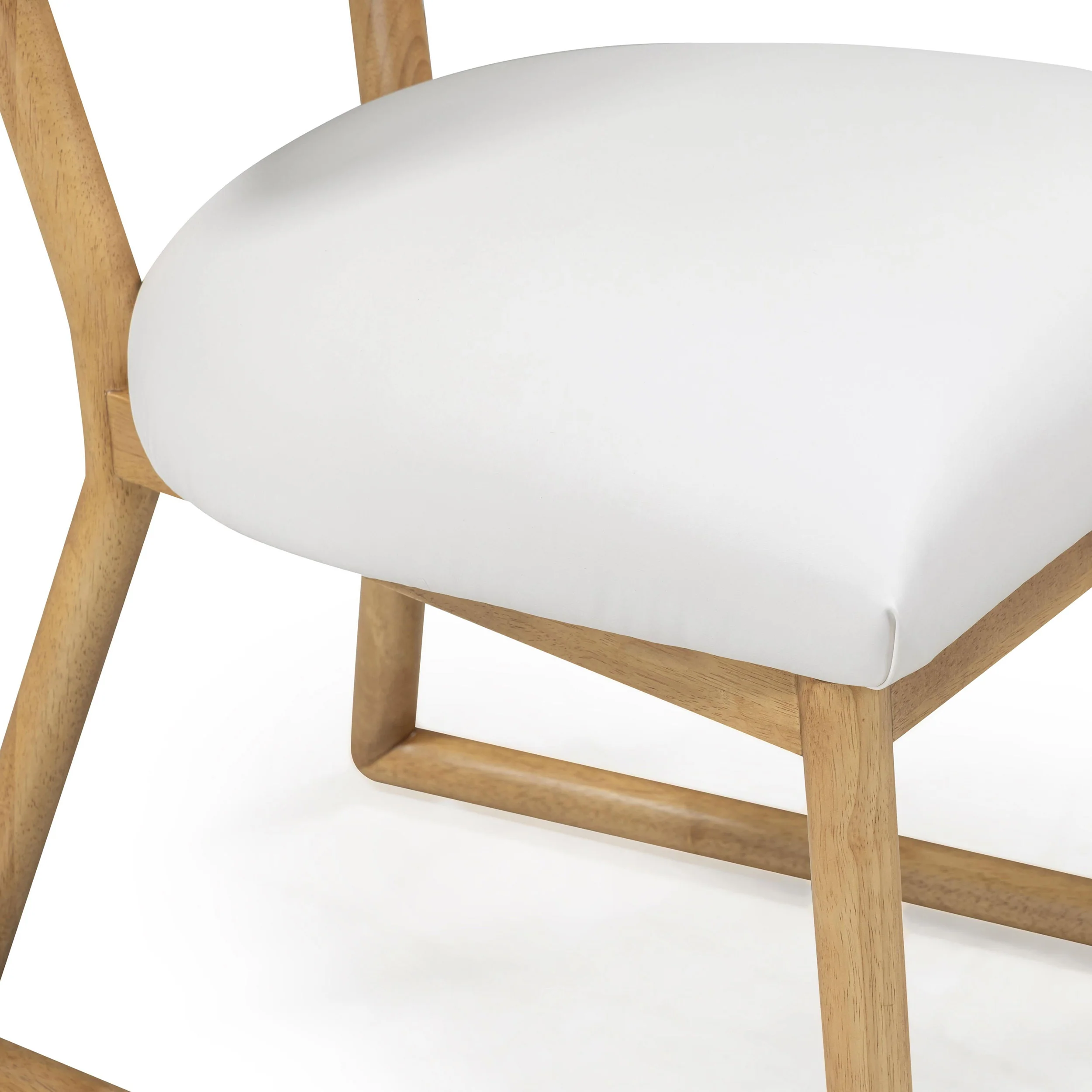 Bobbie Shearling Dining Chair, Cream/Grey - Image 7