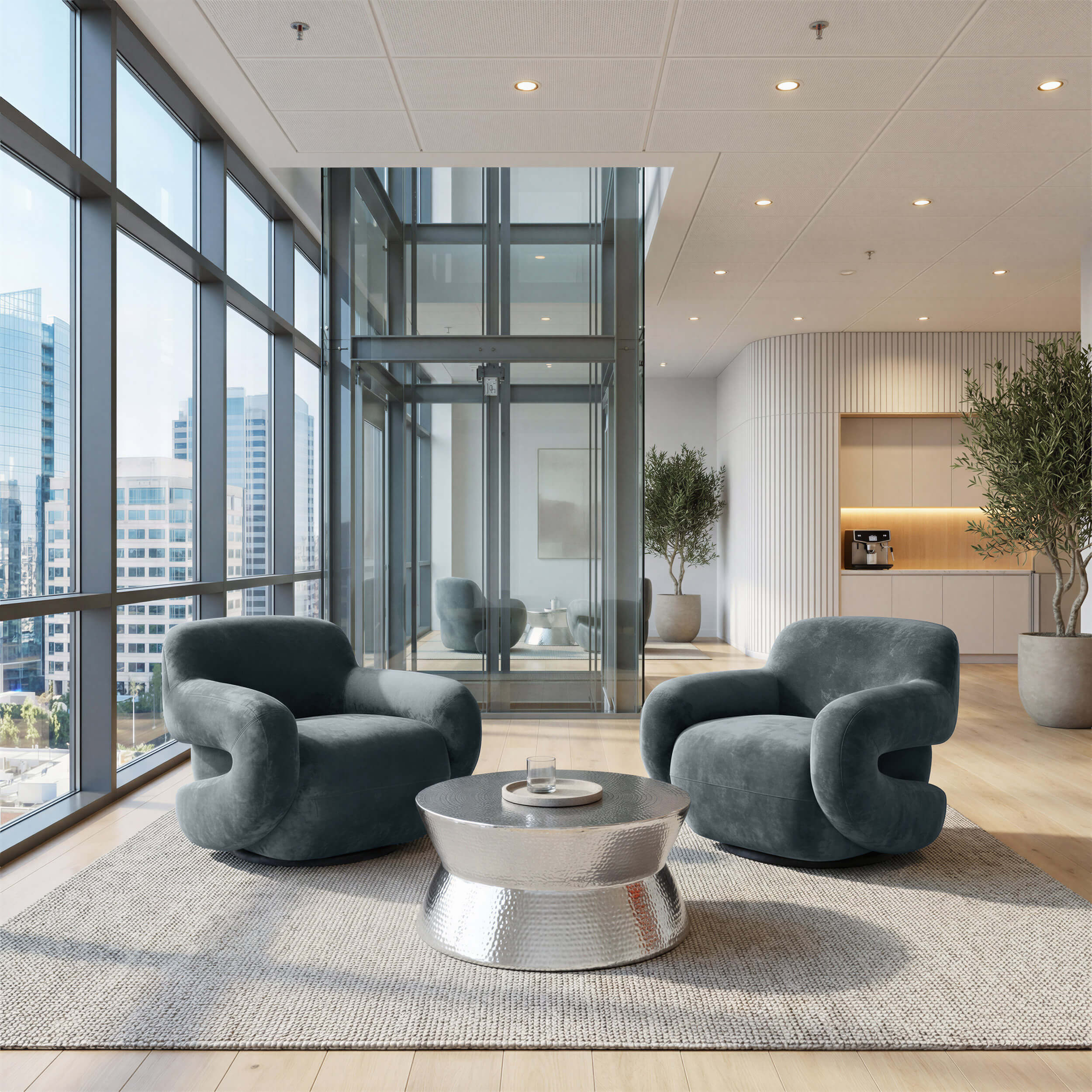 Boble Swivel Chair, Gray - Image 6