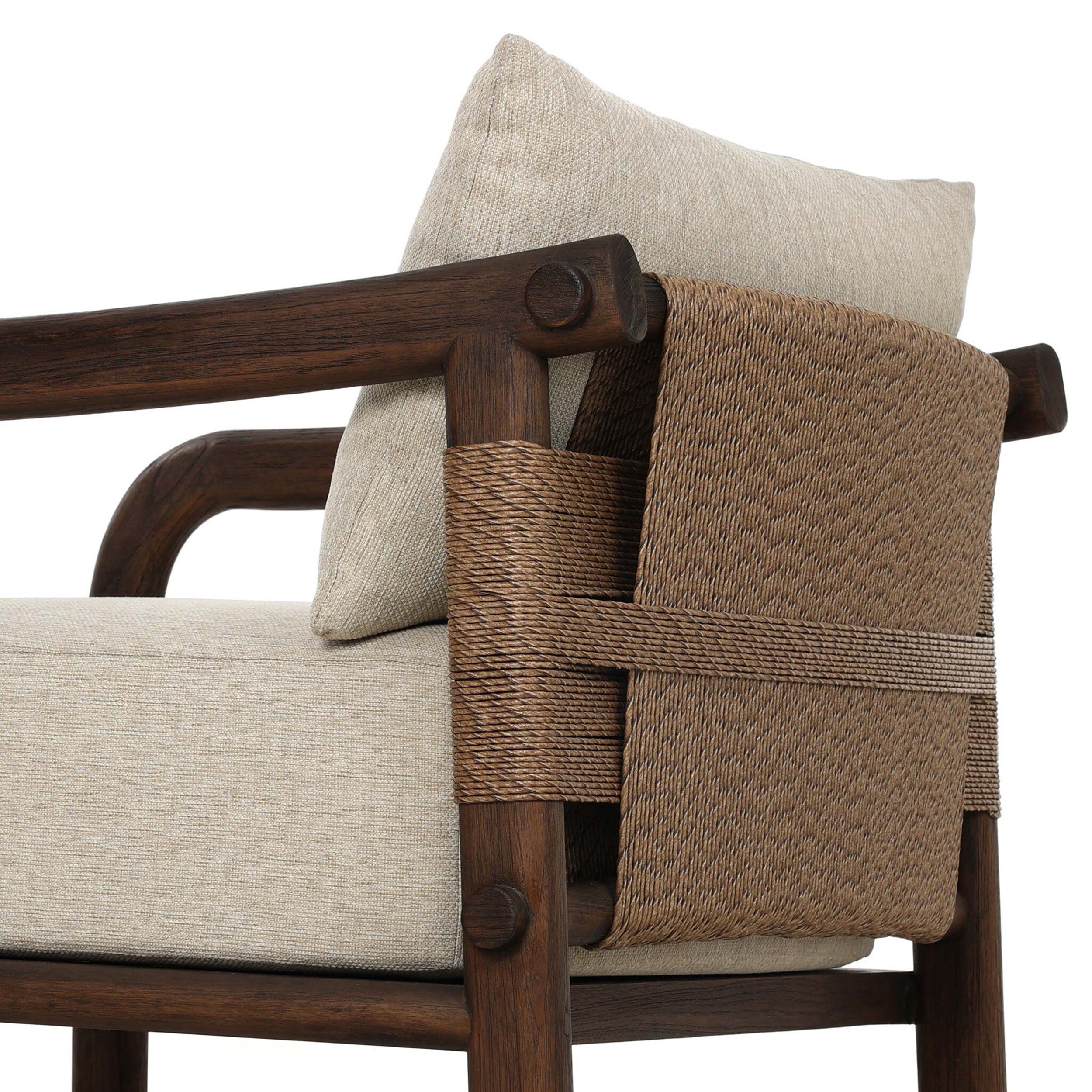 Boda Outdoor Chair, Ellor Beige by Four Hands - Image 6