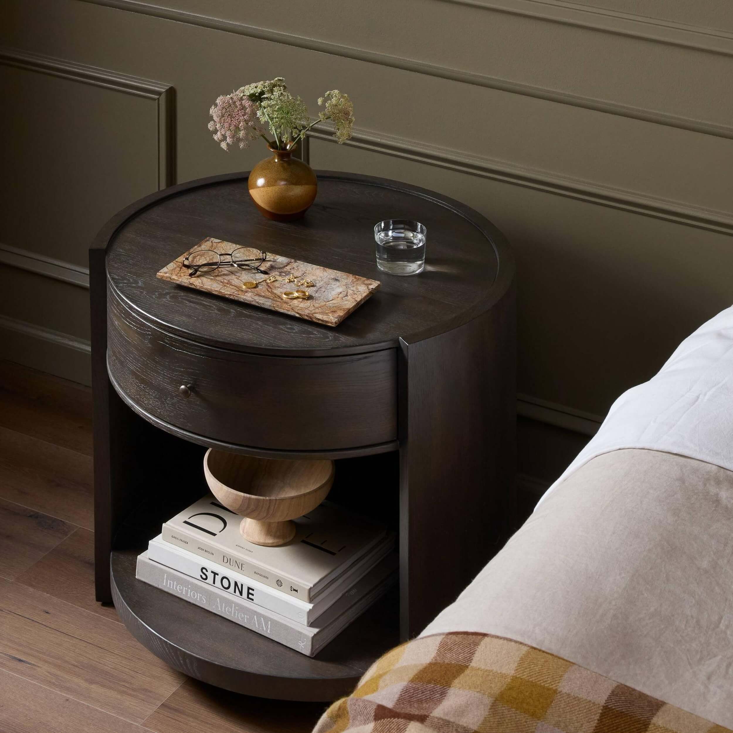 Bode Nightstand, Smoked Black by Four Hands - Image 6