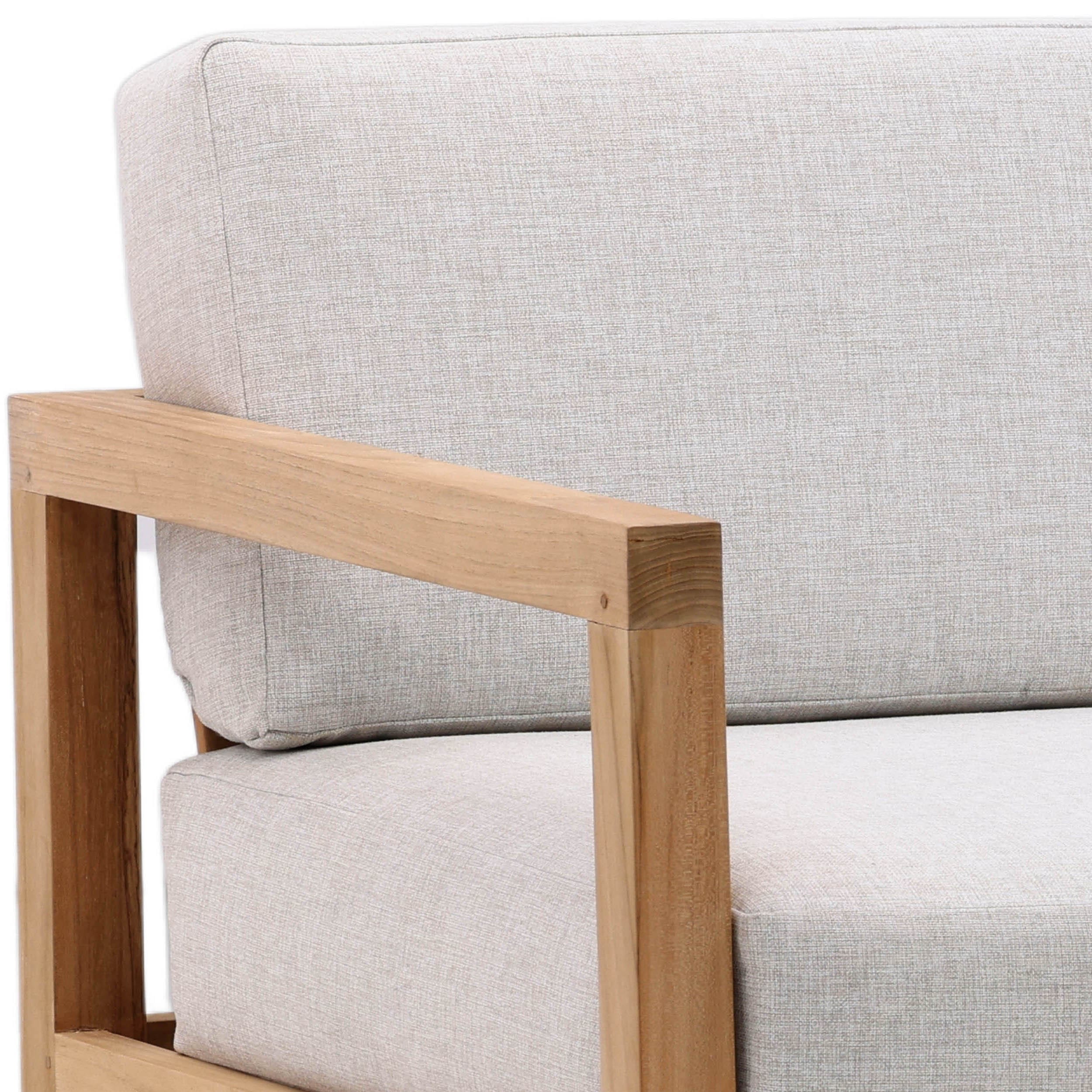 Boe Outdoor Sofa, Light Grey - Image 4
