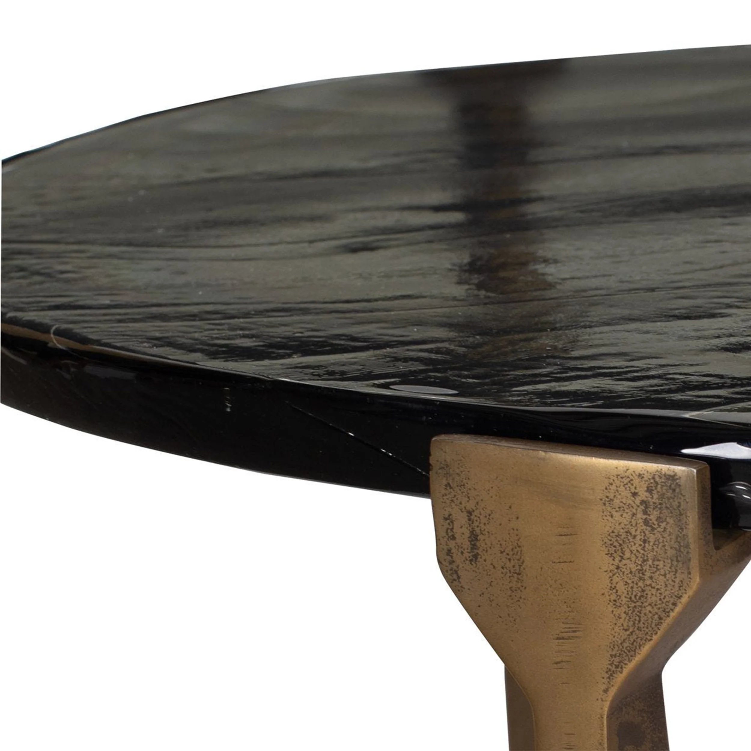 Bohdi Coffee Table, Antique Brass - Image 3