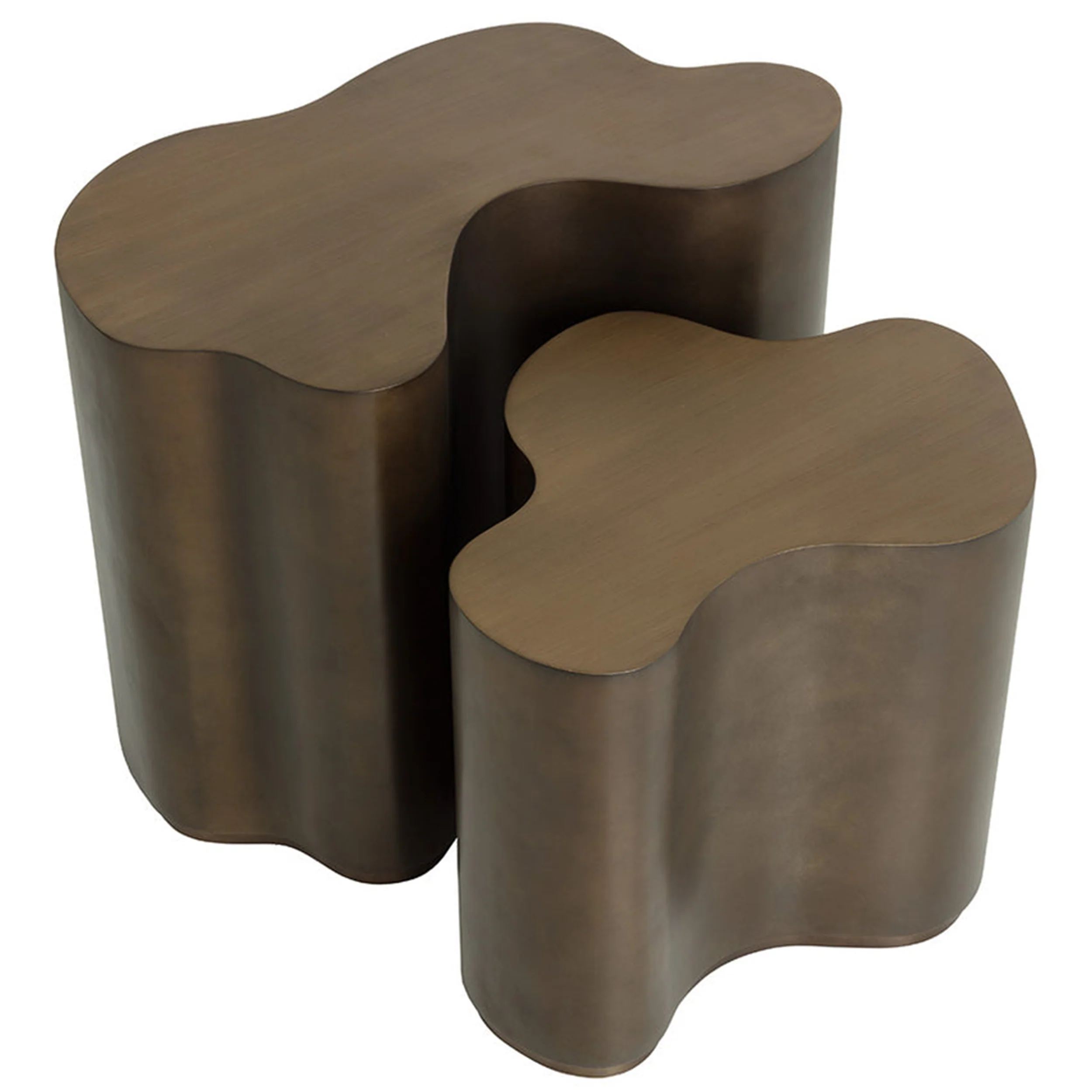 Boise Nesting Side Tables, Antique Bronze, Set of 2 - Image 2
