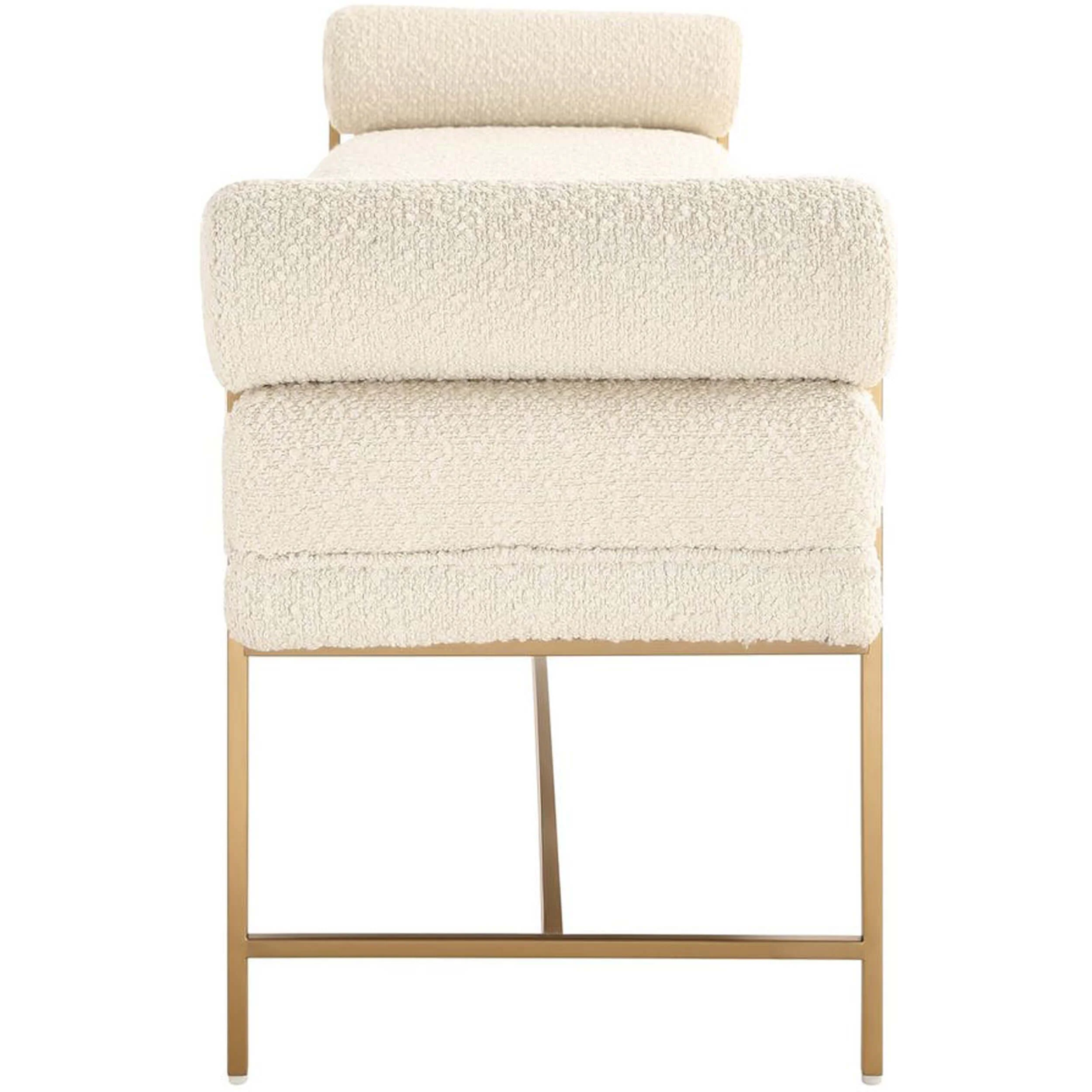 Bolster Bench, Pearl White - Image 3