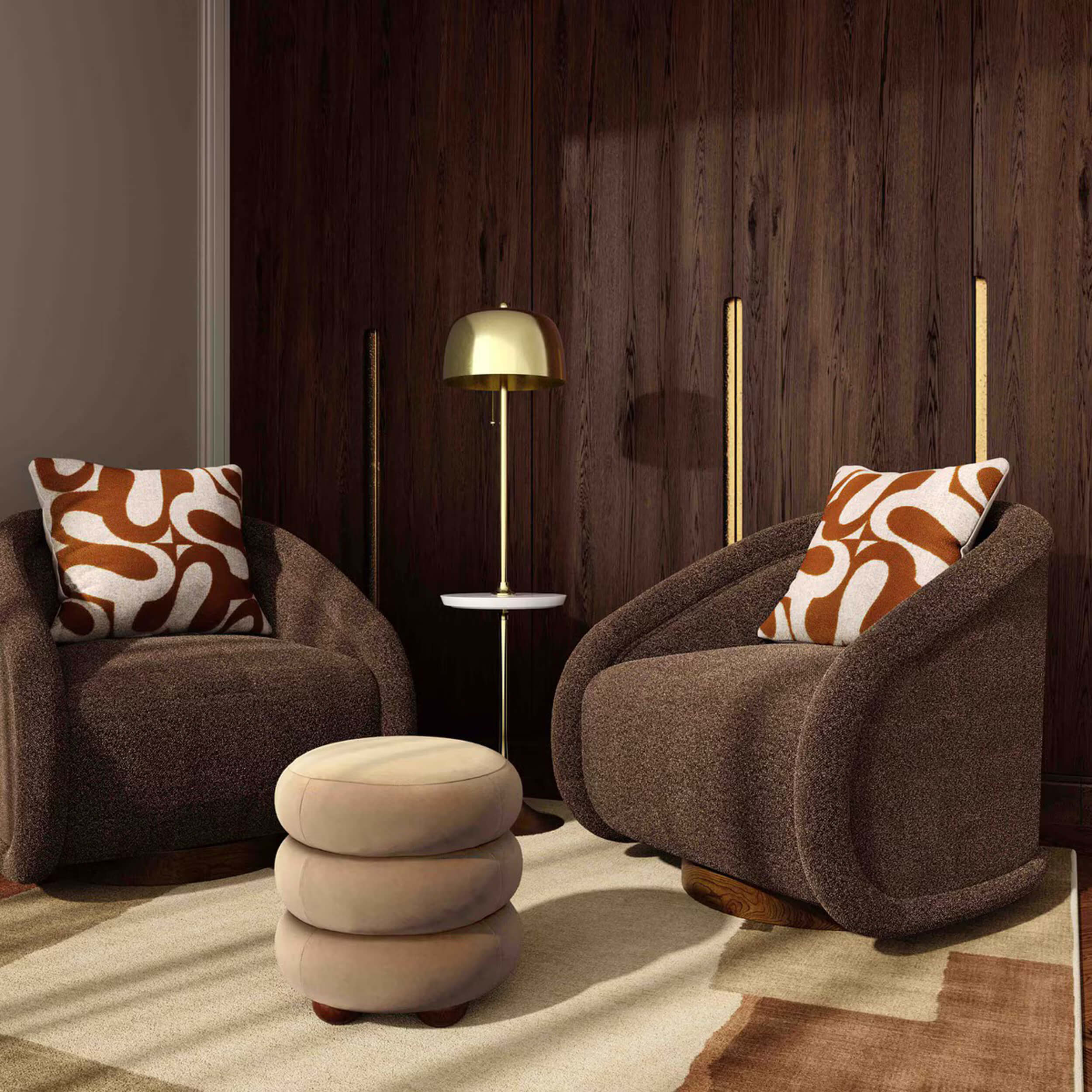 Bonney Accent Cushion, Rust Orange - Image 4