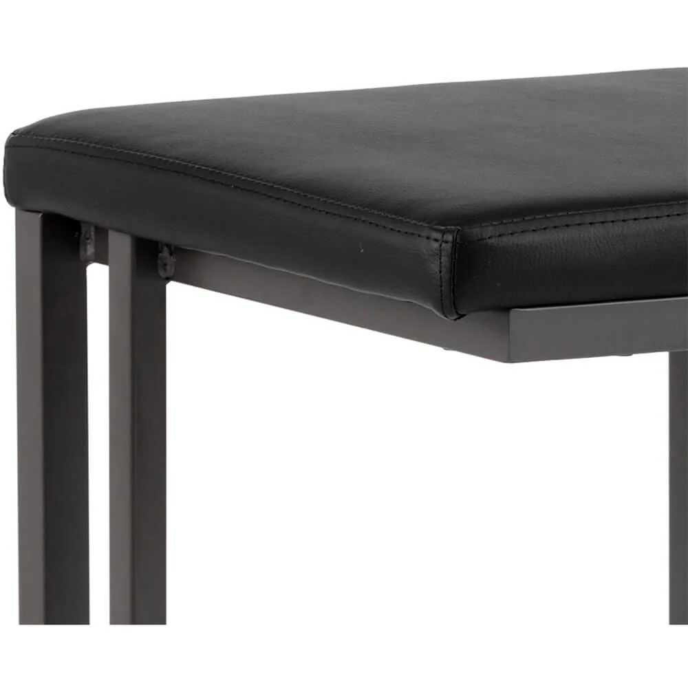 Boone Bar Stool, Onyx, Set of 2 - Image 4