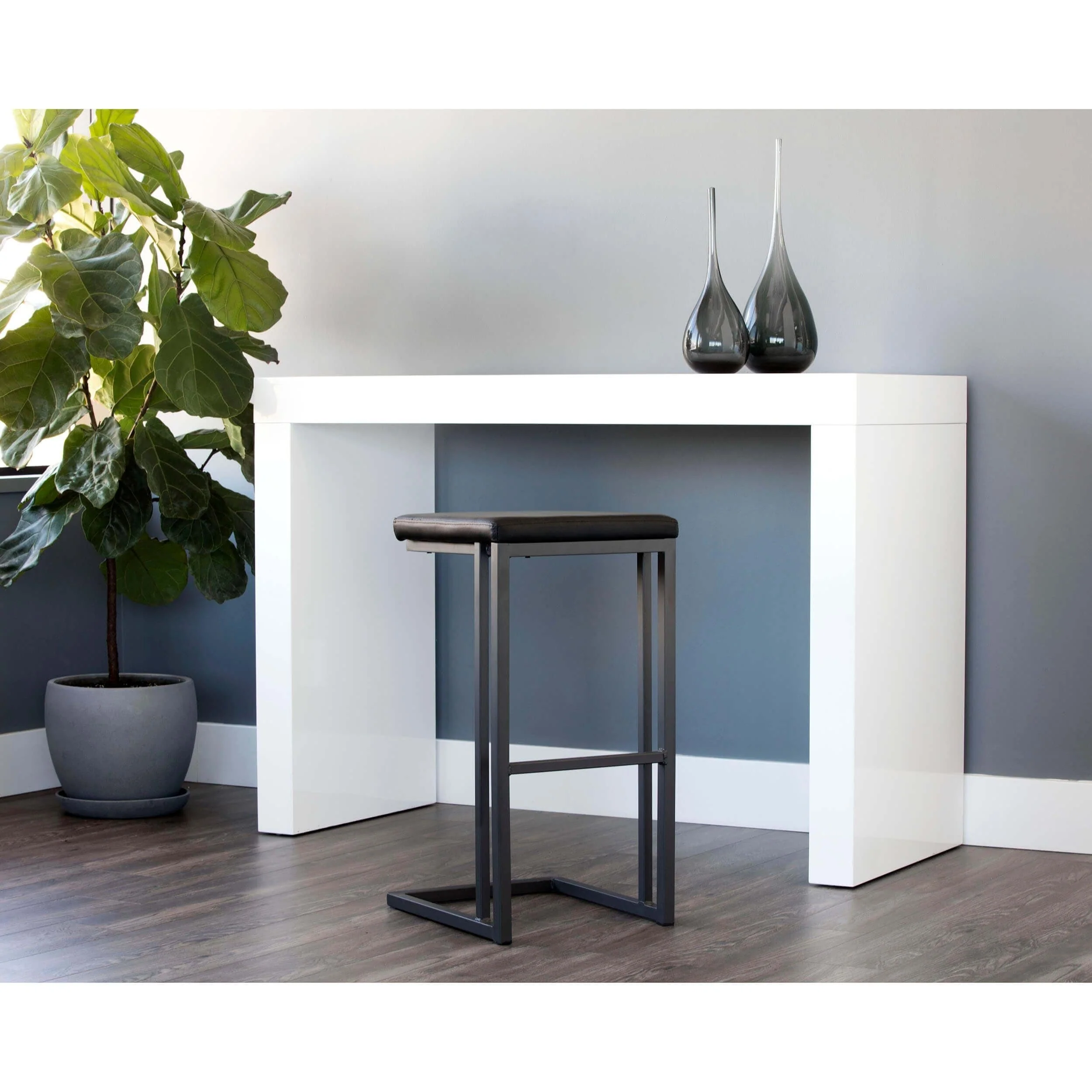Boone Bar Stool, Onyx, Set of 2 - Image 6