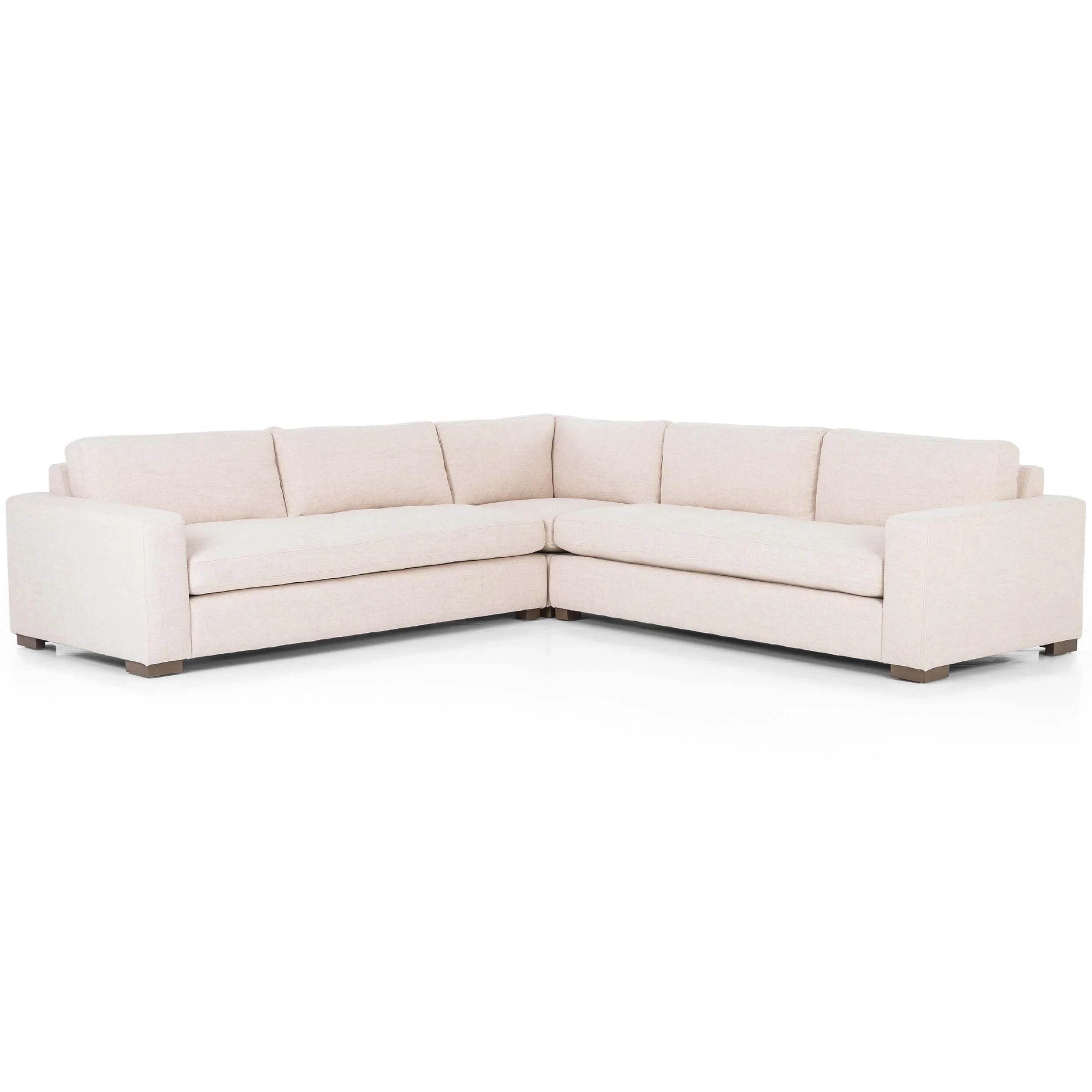 Boone Small Sectional, Thames Cream by Four Hands