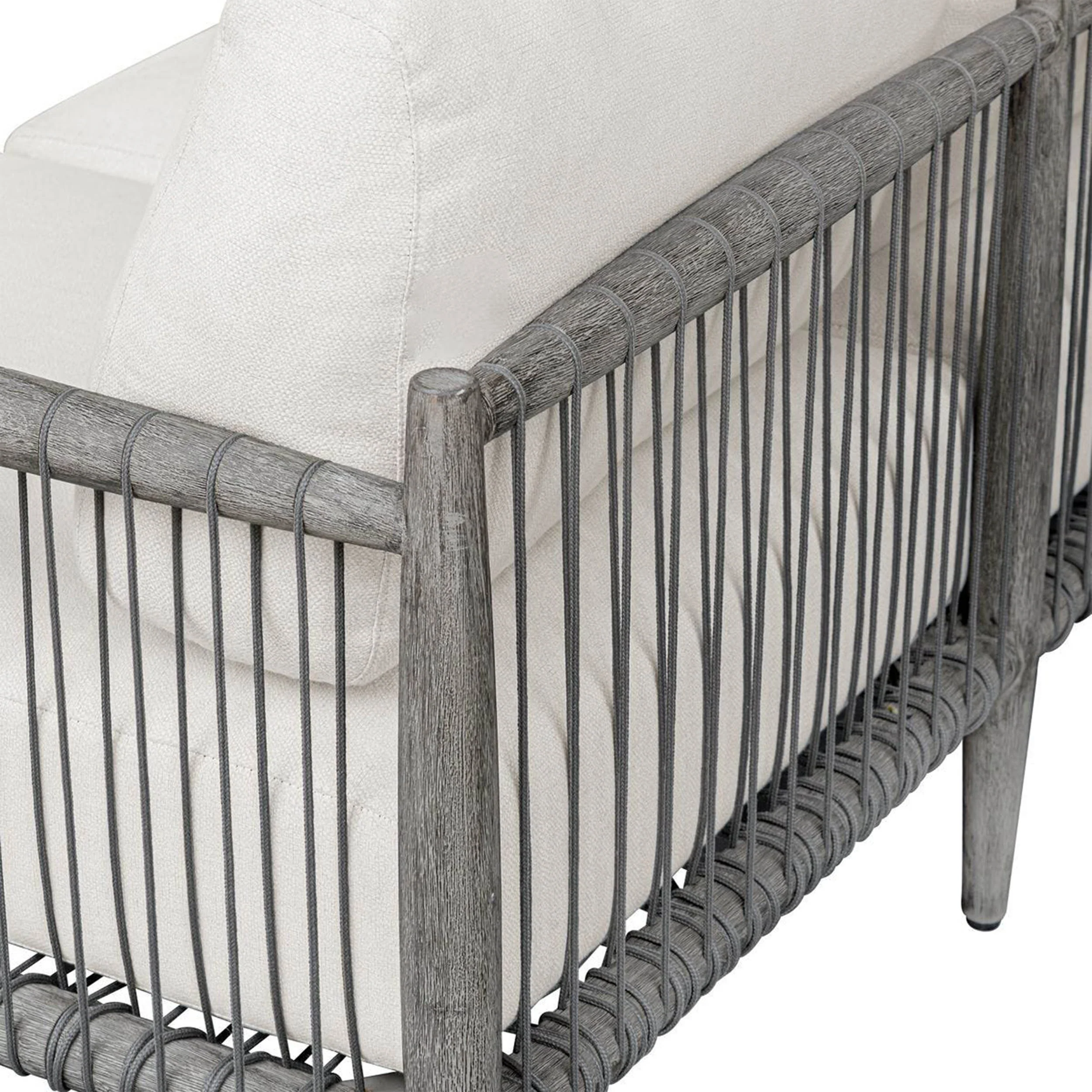Borneo Outdoor Sofa, Oyster White - Image 6