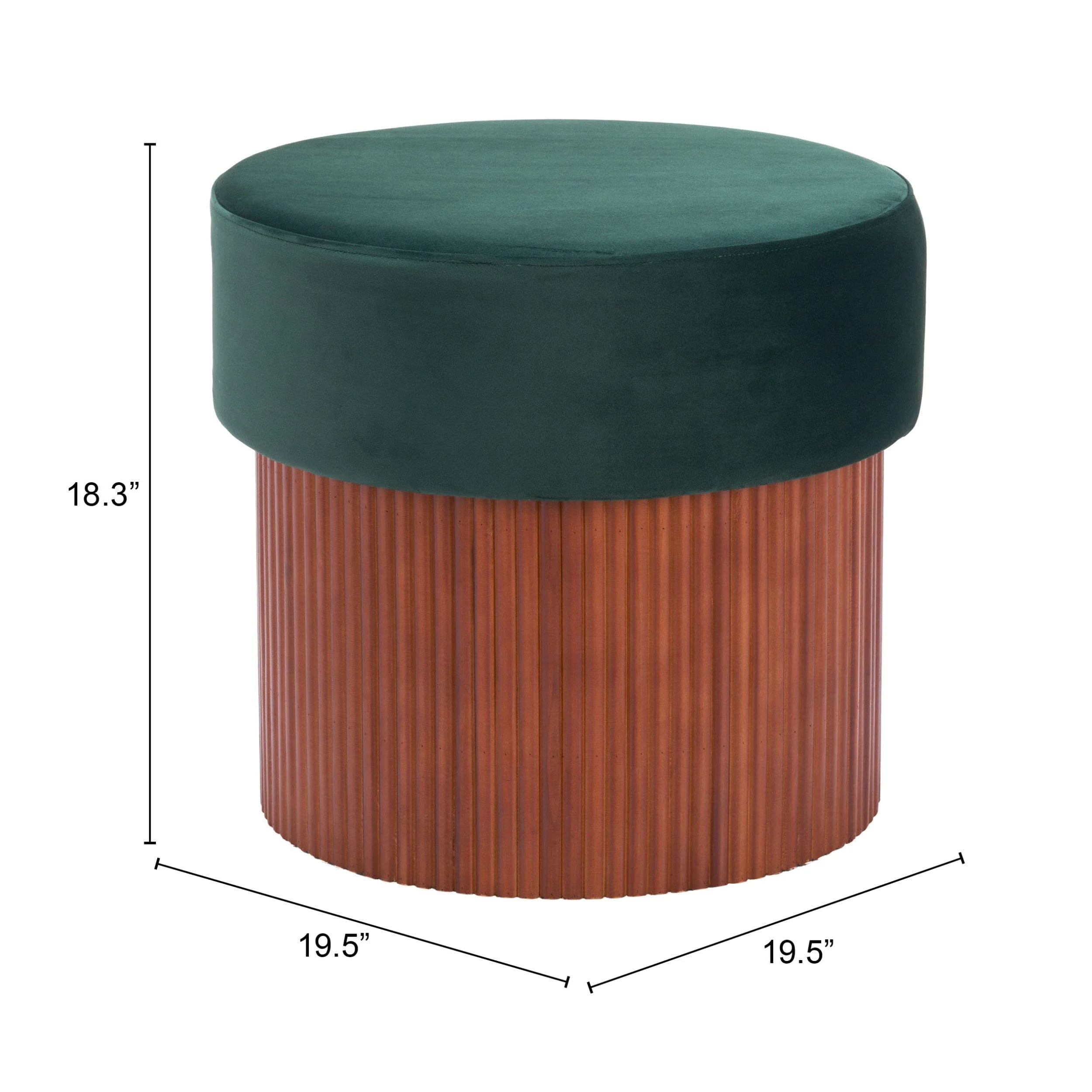 Boto Storage Ottoman, Green - Image 5