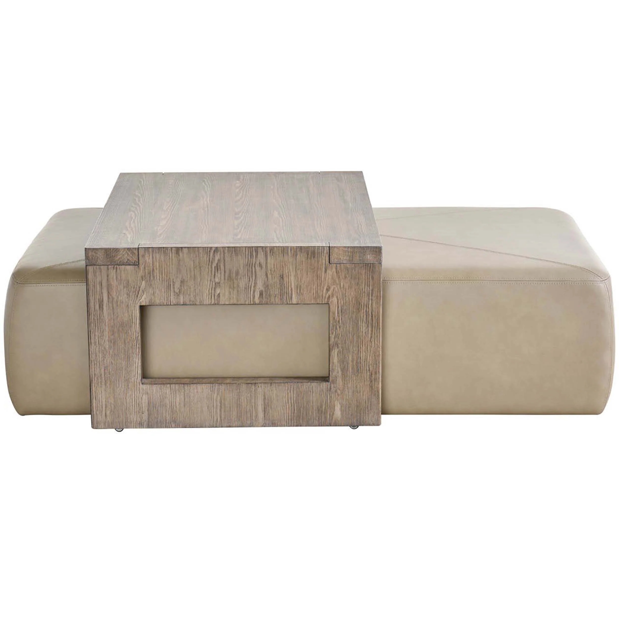 Boulder Cocktail Ottoman, Aline Beige - Image 2