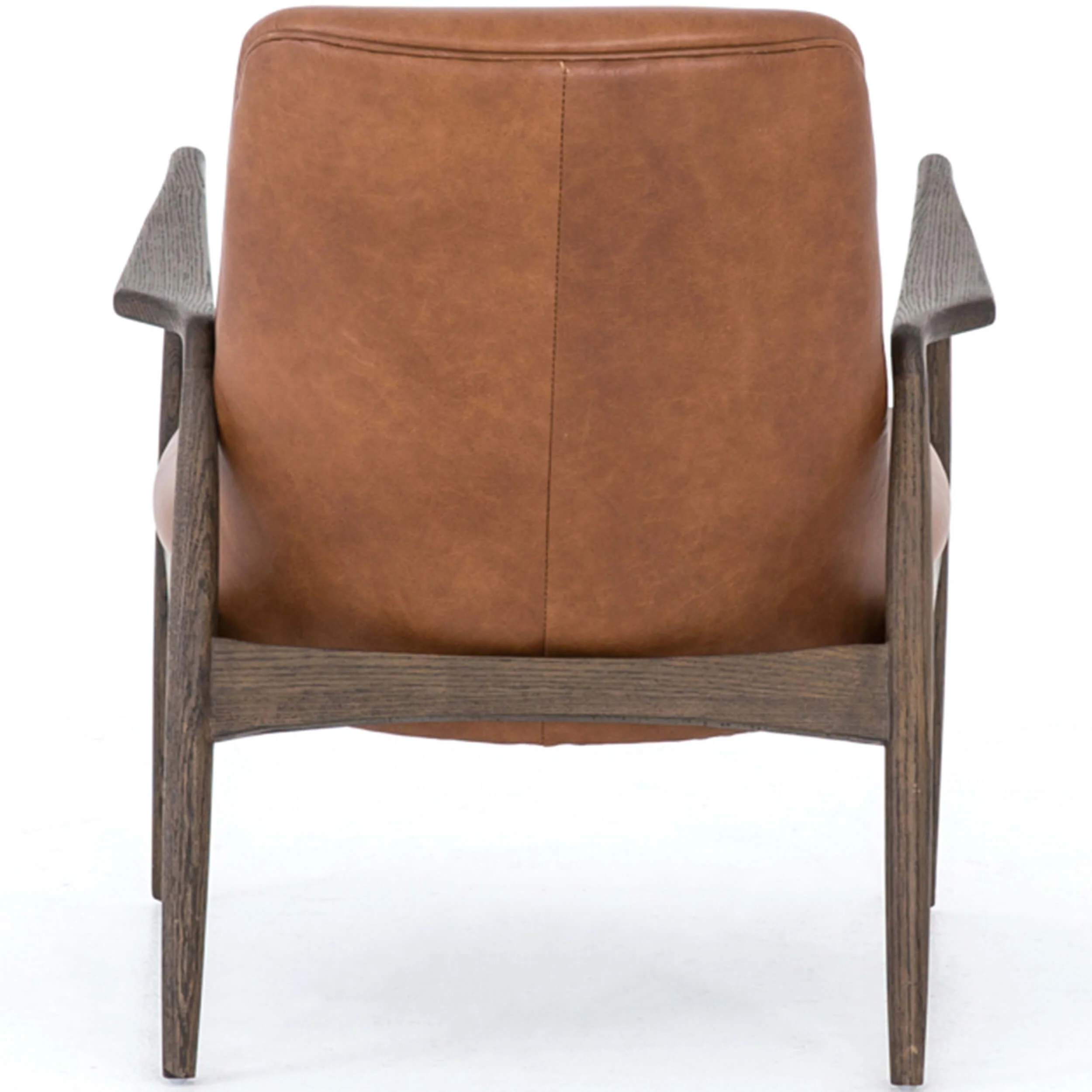 Braden Leather Chair, Brandy by Four Hands - Image 4
