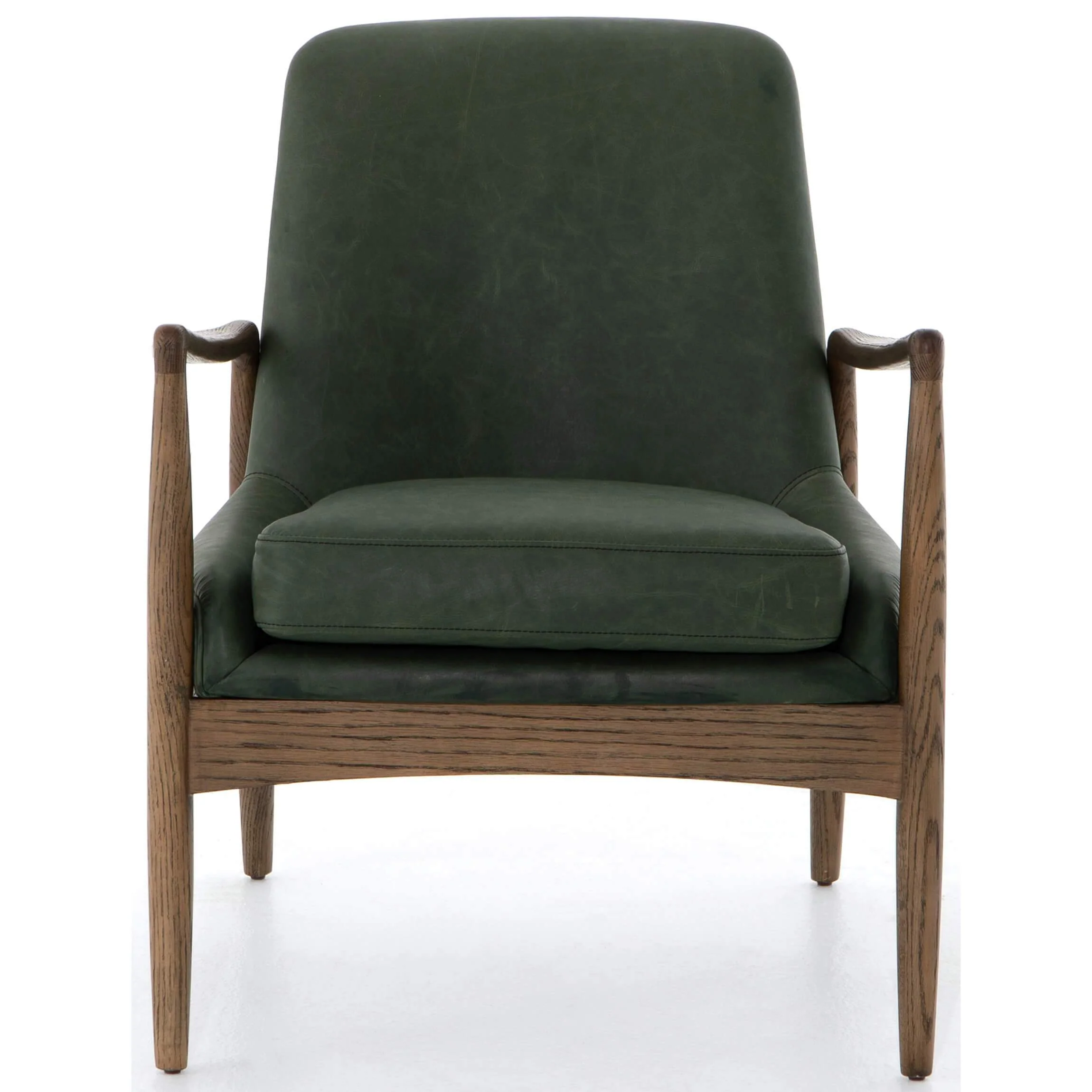 Braden Leather Chair, Eden Sage by Four Hands - Image 3