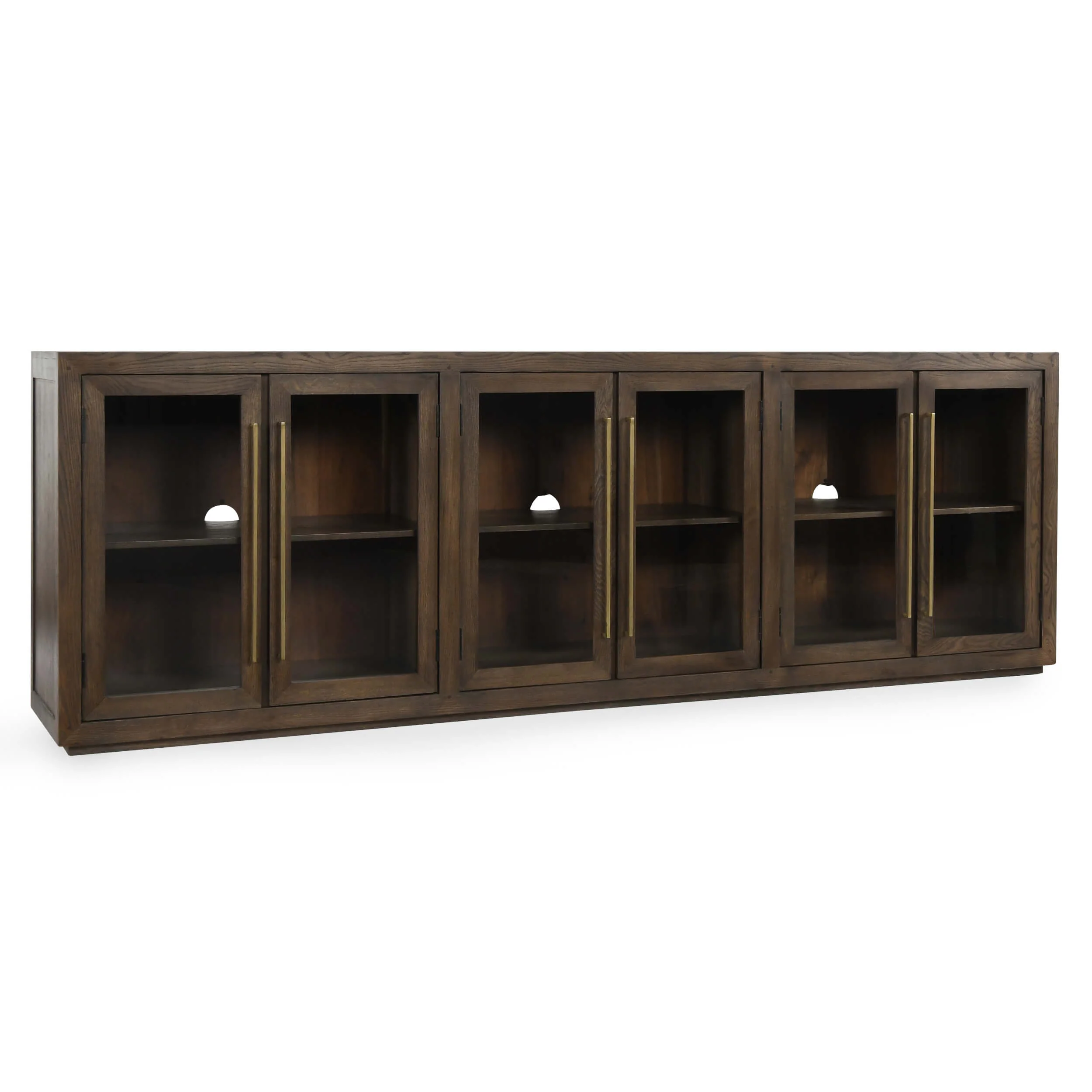 Bradley 6 Door Cabinet, Brown