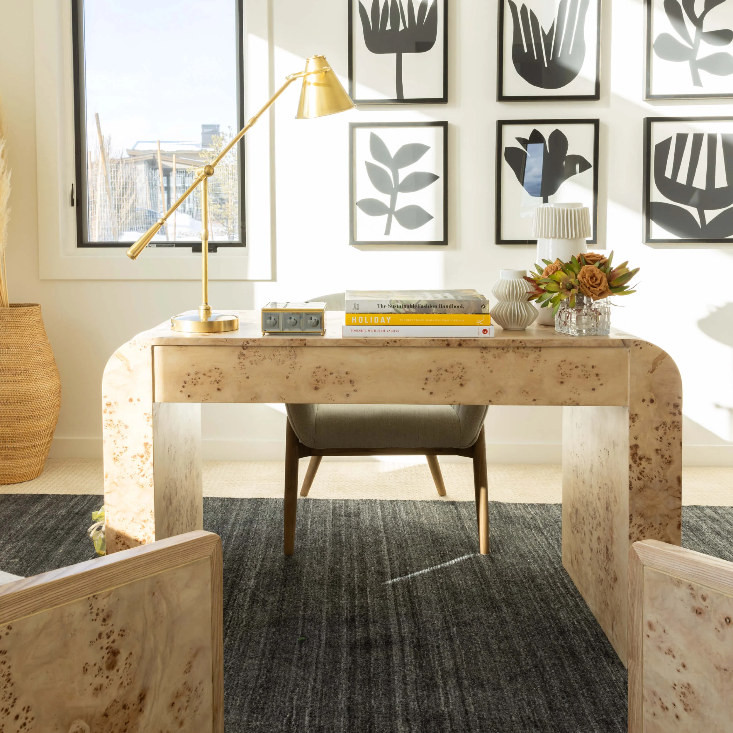 Brea Desk, Toasted Burl - Image 6