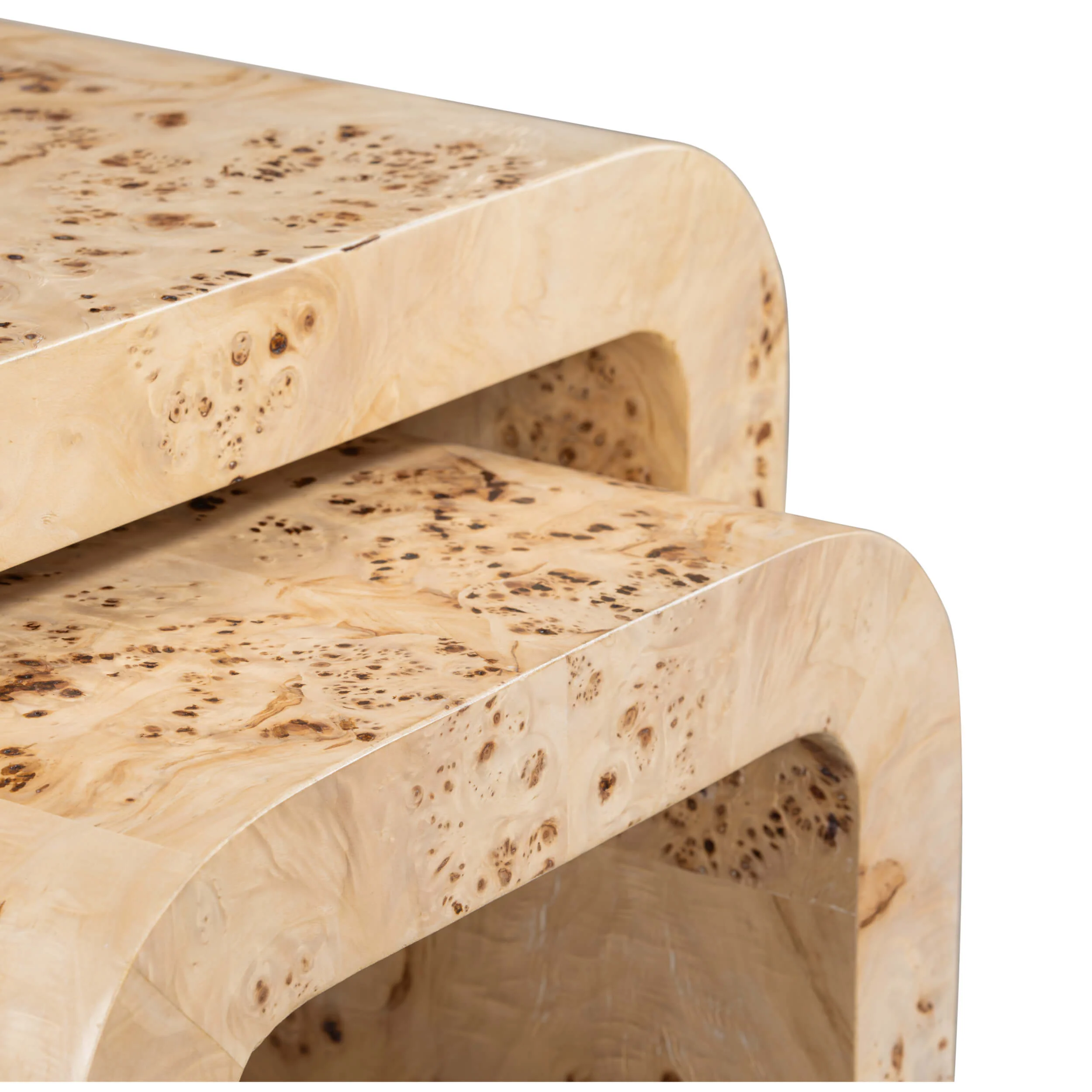Brea Nesting Tables, Toasted Burl - Image 4