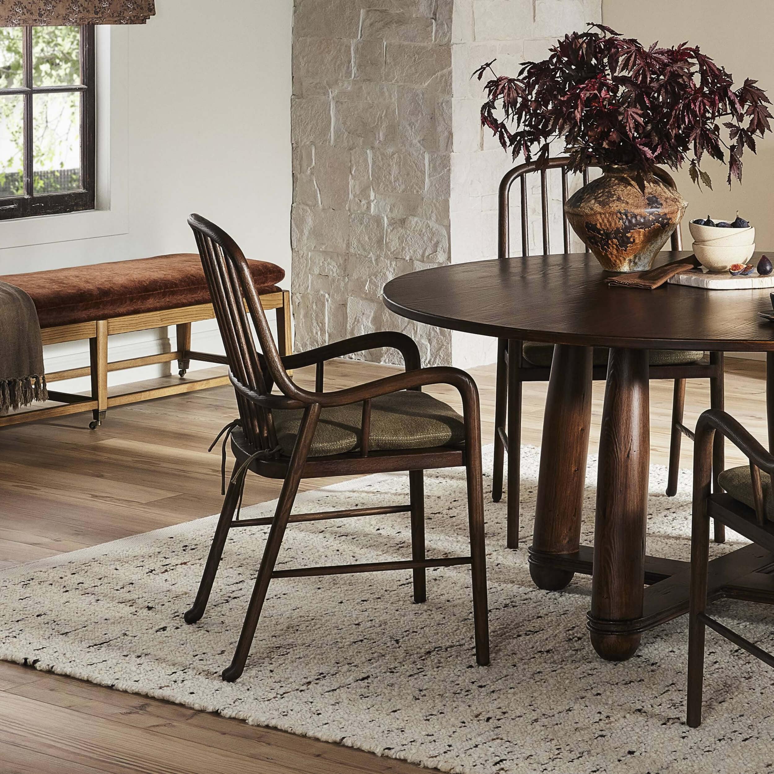 Brenna Dining Chair, Broadway Olive, Set of 2 by Amber Lewis x Four Hands - Image 5