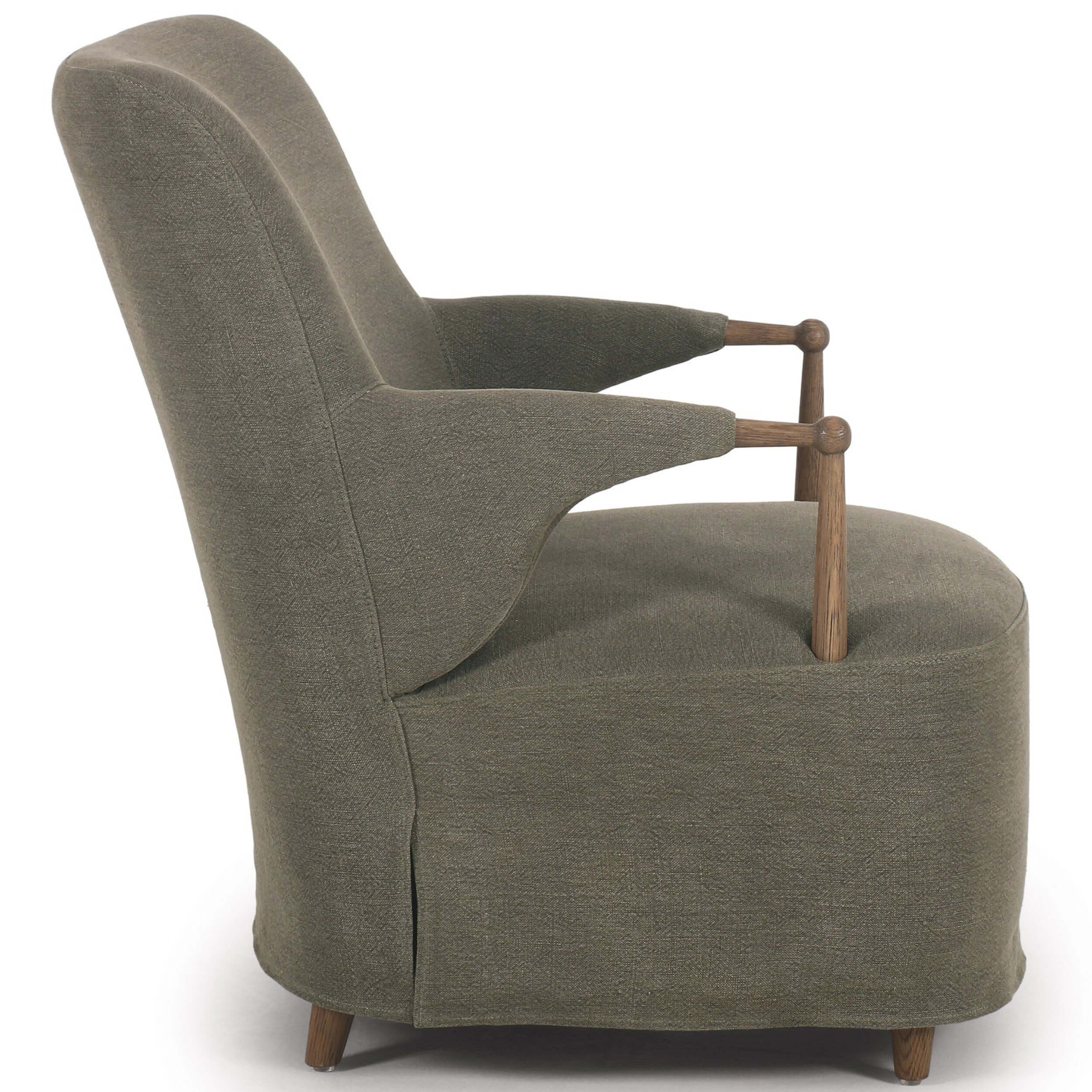 Brently Chair, Broadway Olive by Amber Lewis x Four Hands - Image 2