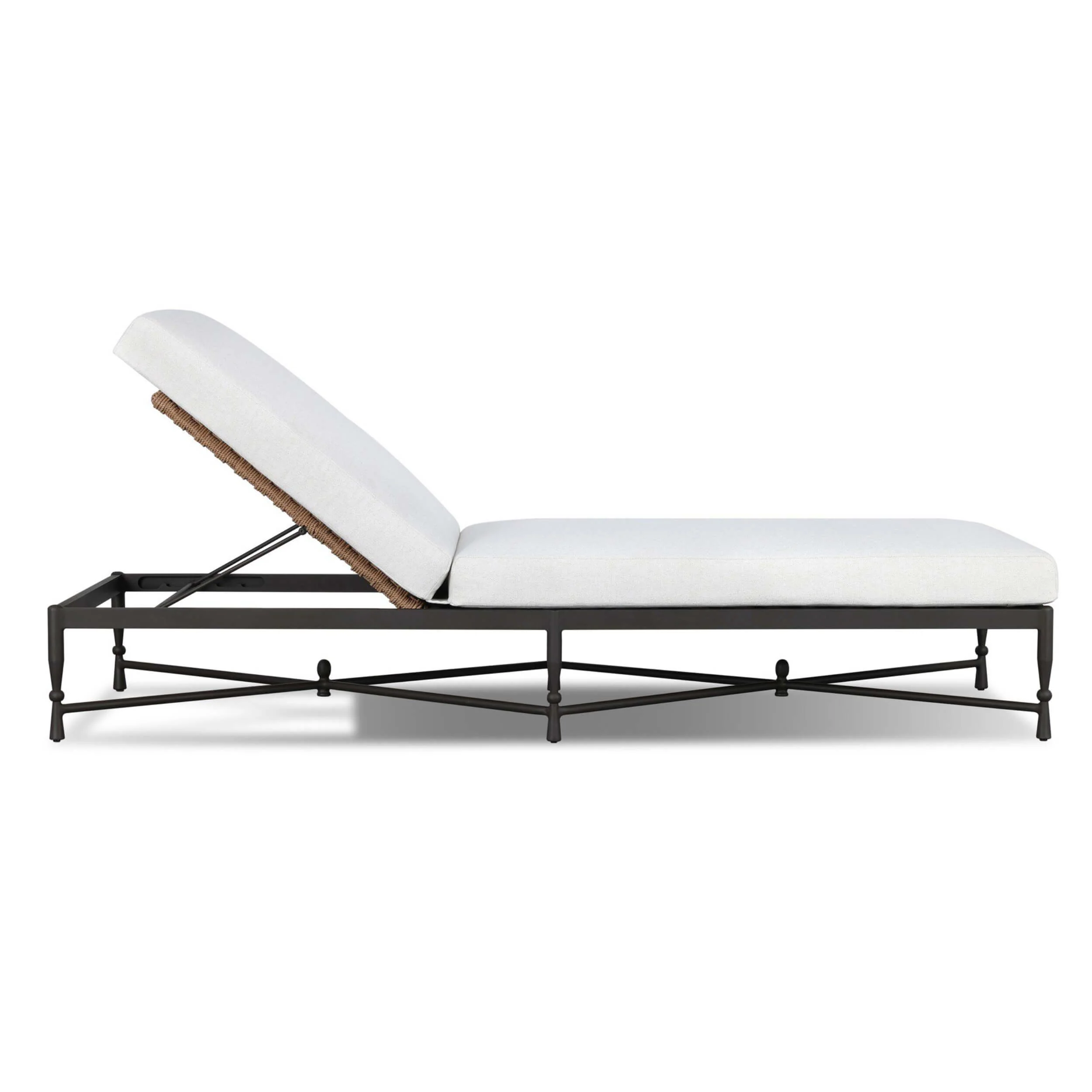 Breton Outdoor Chaise, Alessi Linen by Amber Lewis x Four Hands - Image 3