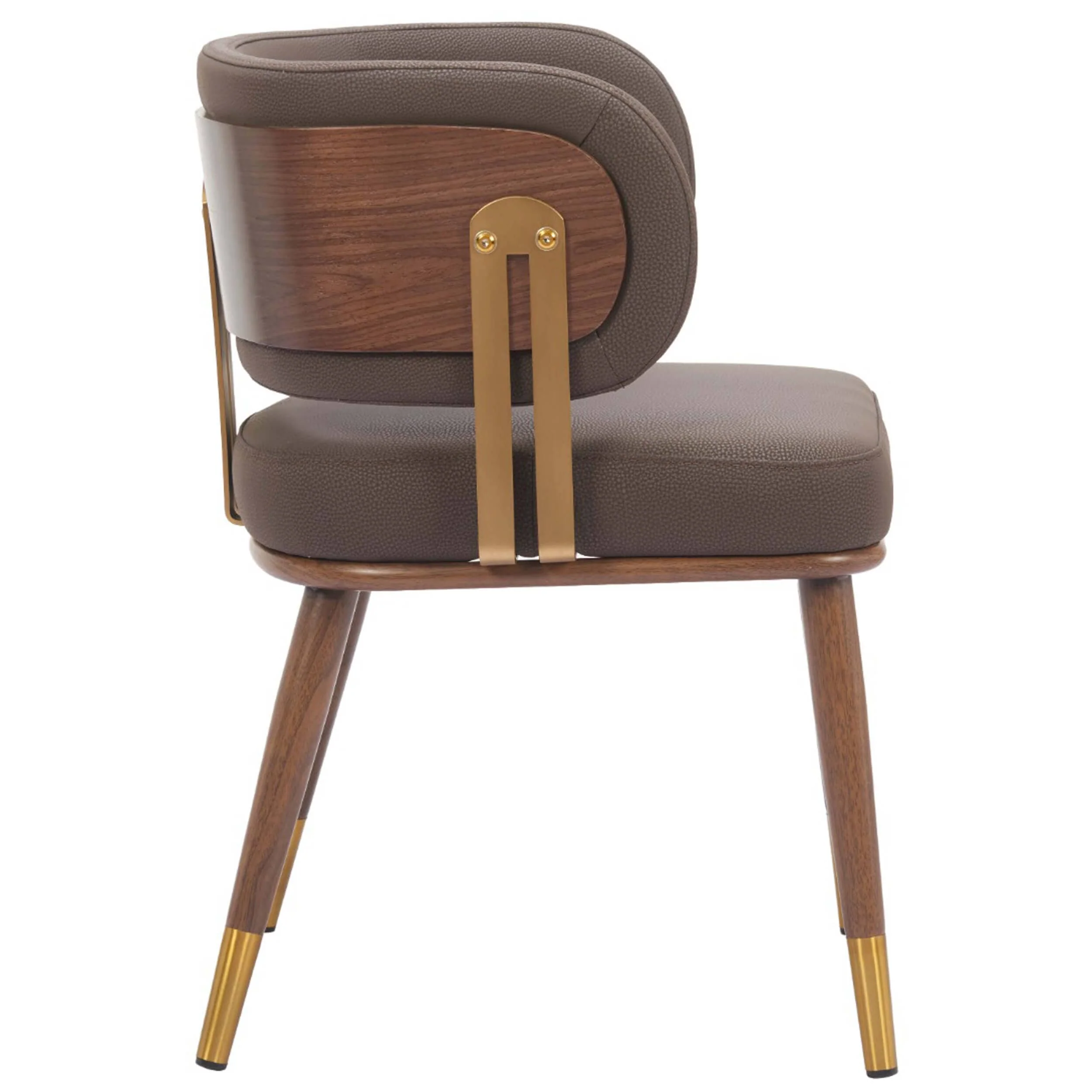 Brew Dining Chair, Brown, Set of 2 - Image 3