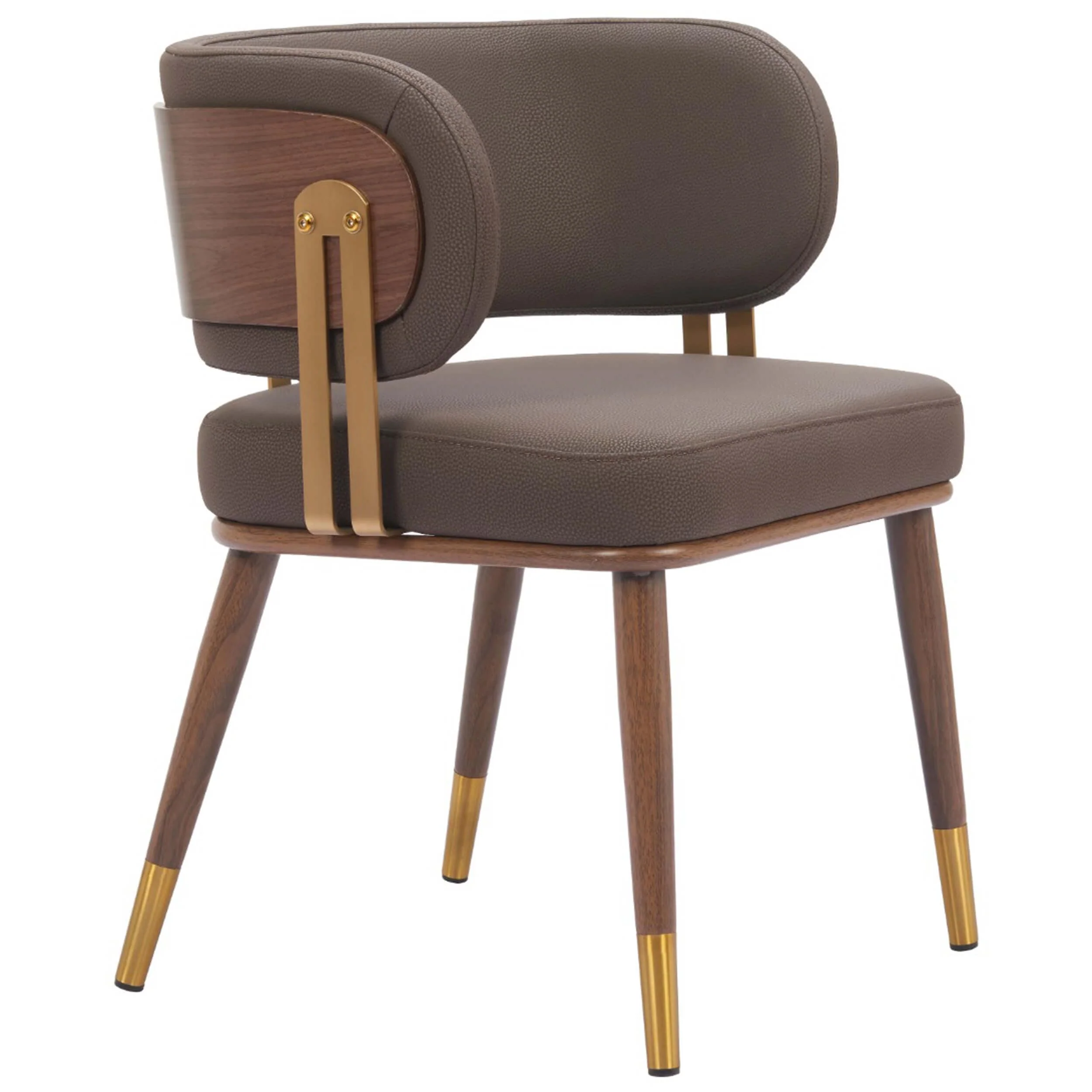 Brew Dining Chair, Brown, Set of 2 - Image 5