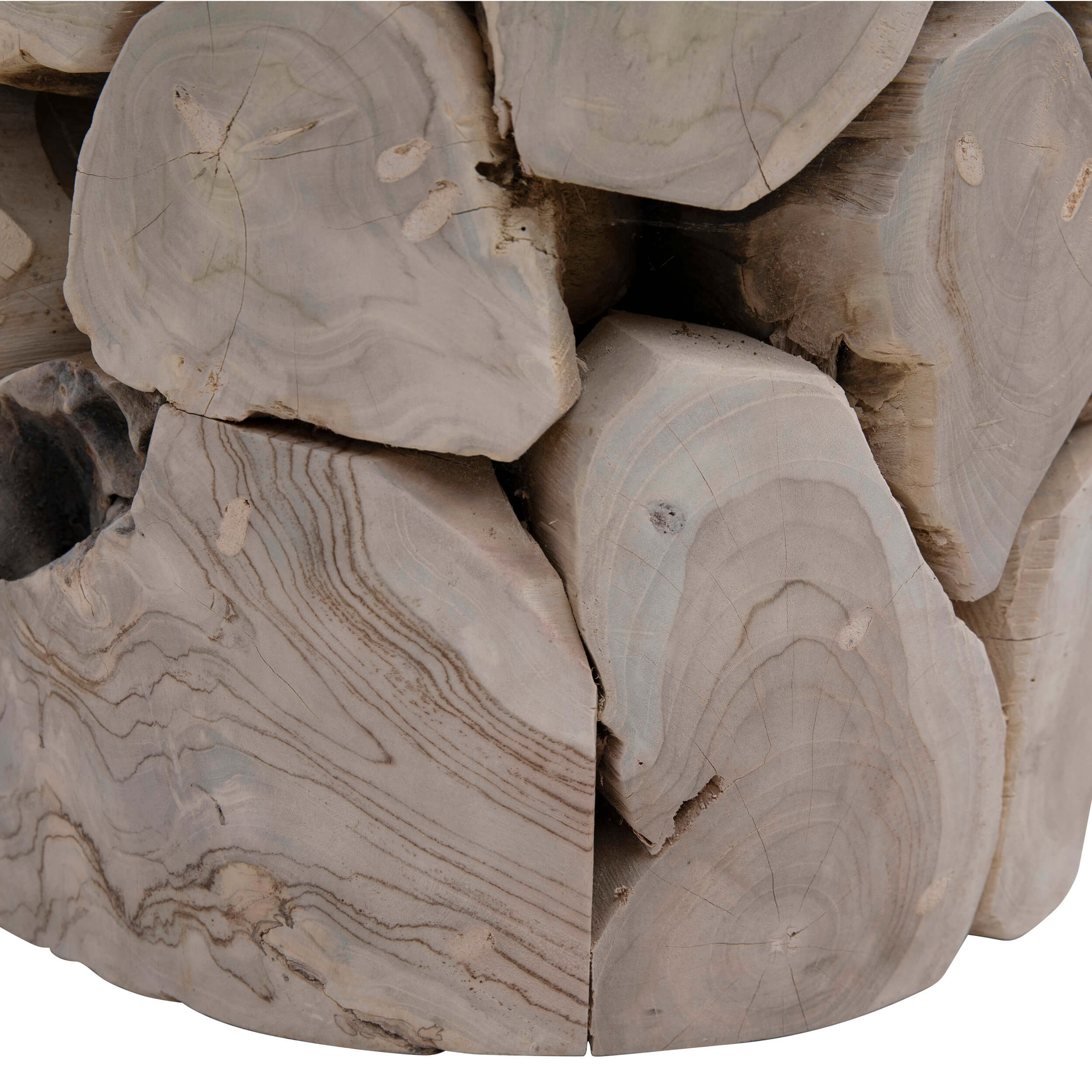 Briar Round End Table, Bleached - Image 4