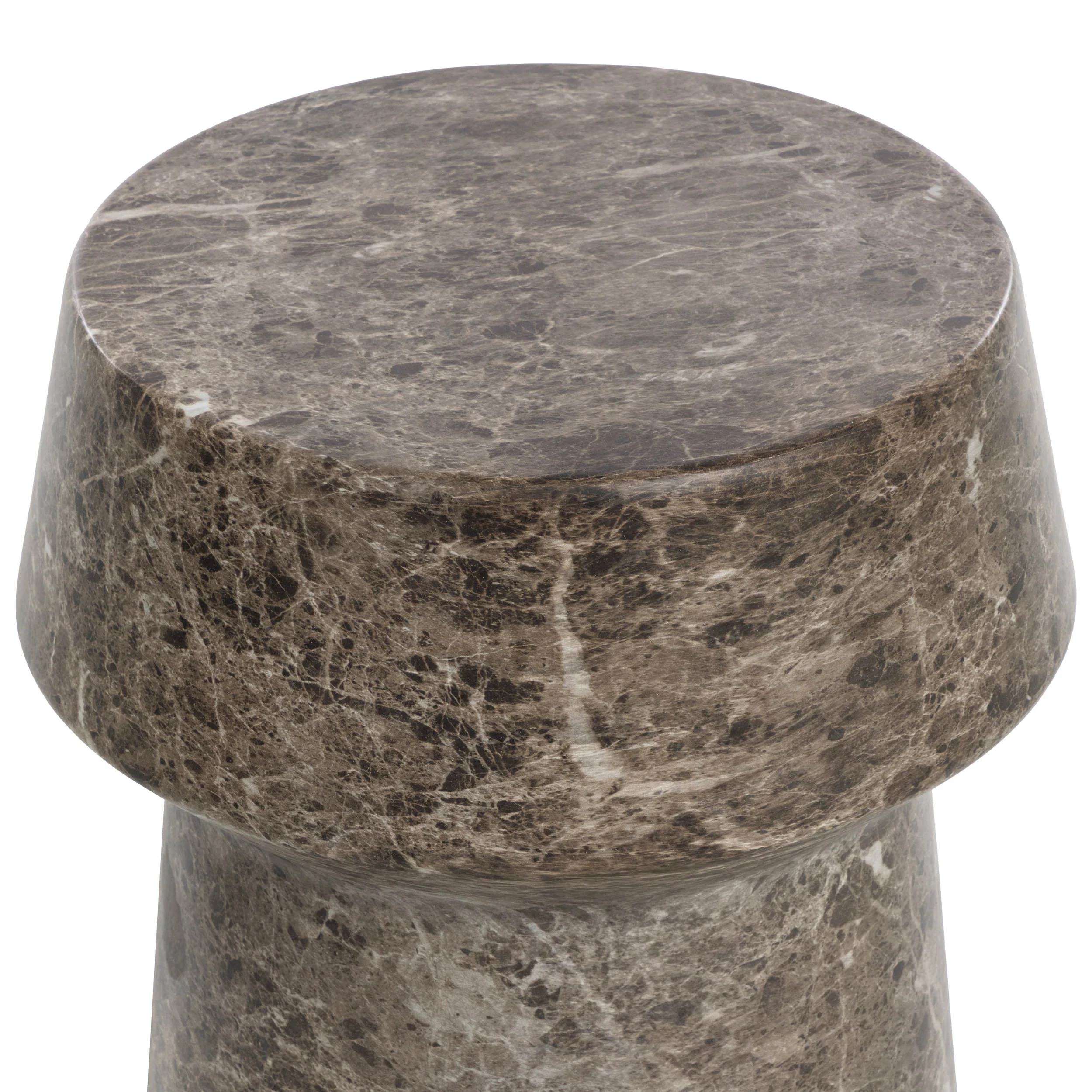 Brie End Table, Dark Emperador - Image 3