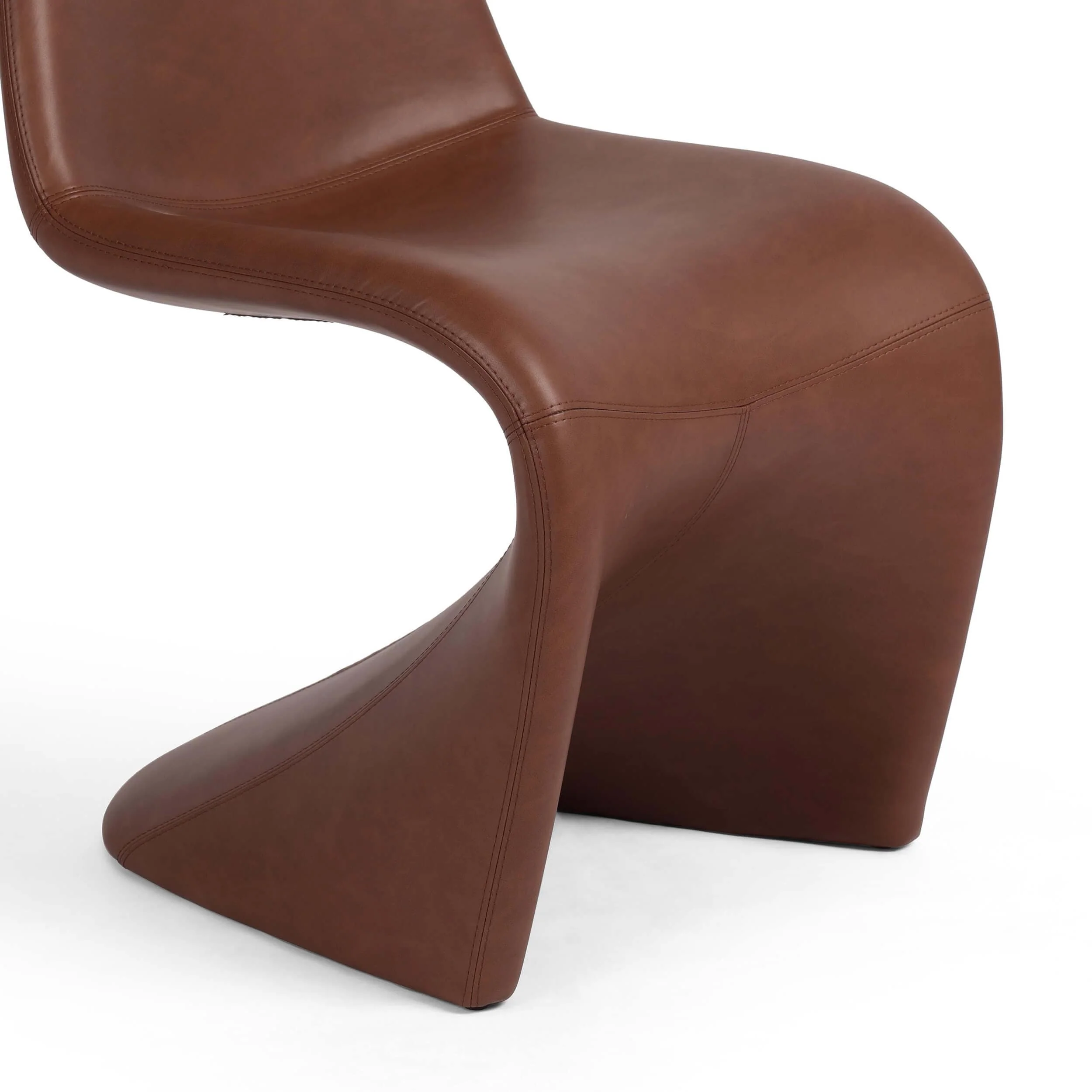 Briette Leather Dining Chair, Sierra Saddle, Set of 2 by Four Hands - Image 5