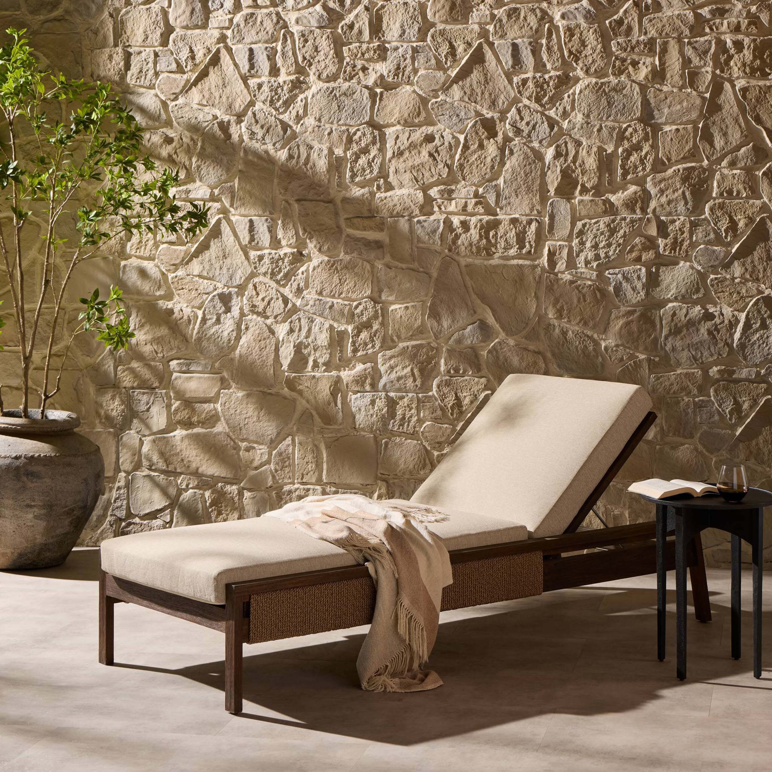 Brio Outdoor Chaise, Ellor Beige by Four Hands - Image 7