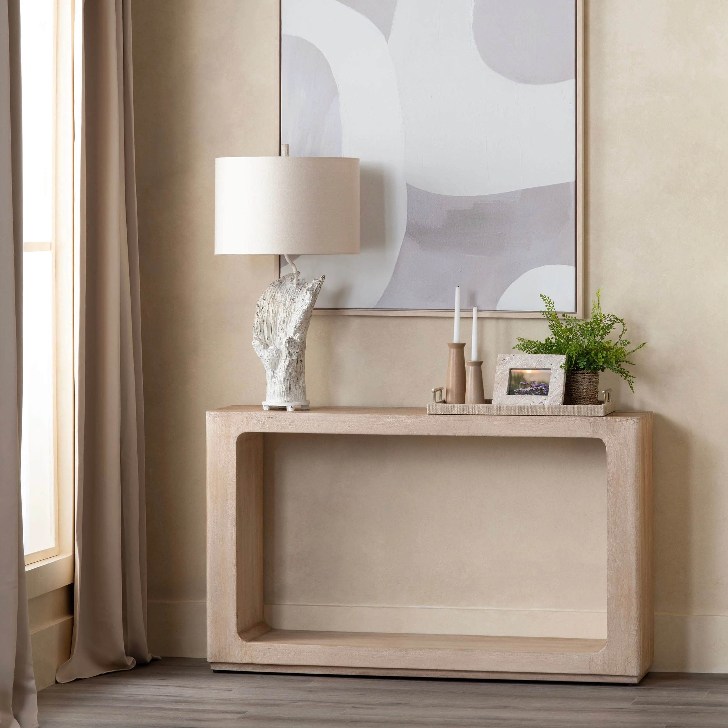 Brooklyn Console Table, White Wash - Image 4