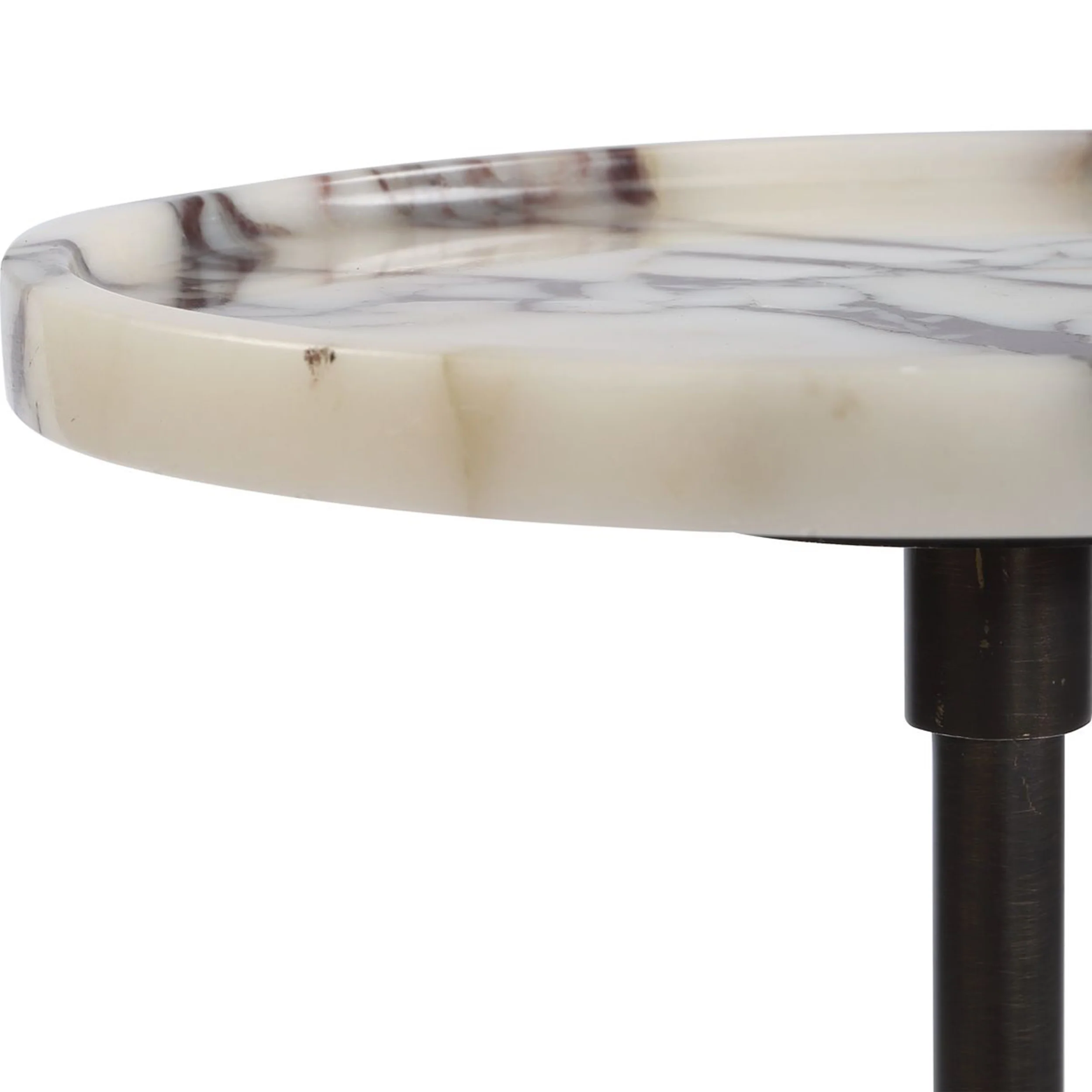 Brunson Drink Table, Black/White - Image 3