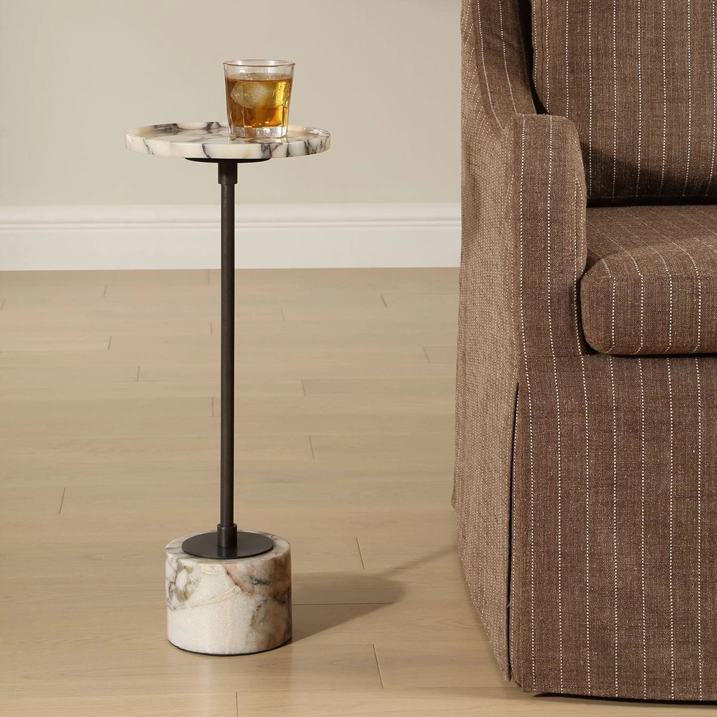 Brunson Drink Table, Black/White - Image 5