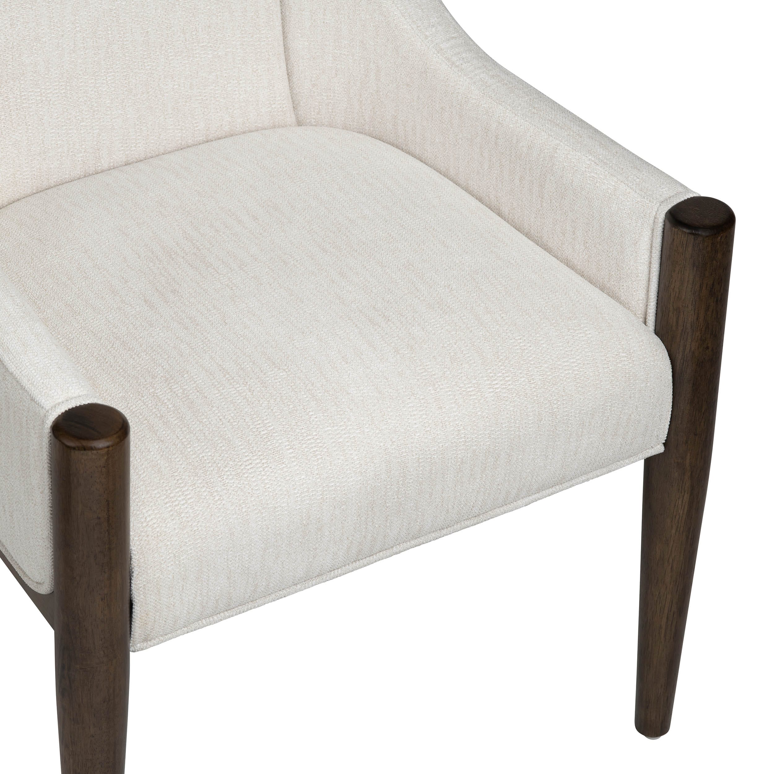 Brunswick Dining Chair, Cream, Set of 2 - Image 4