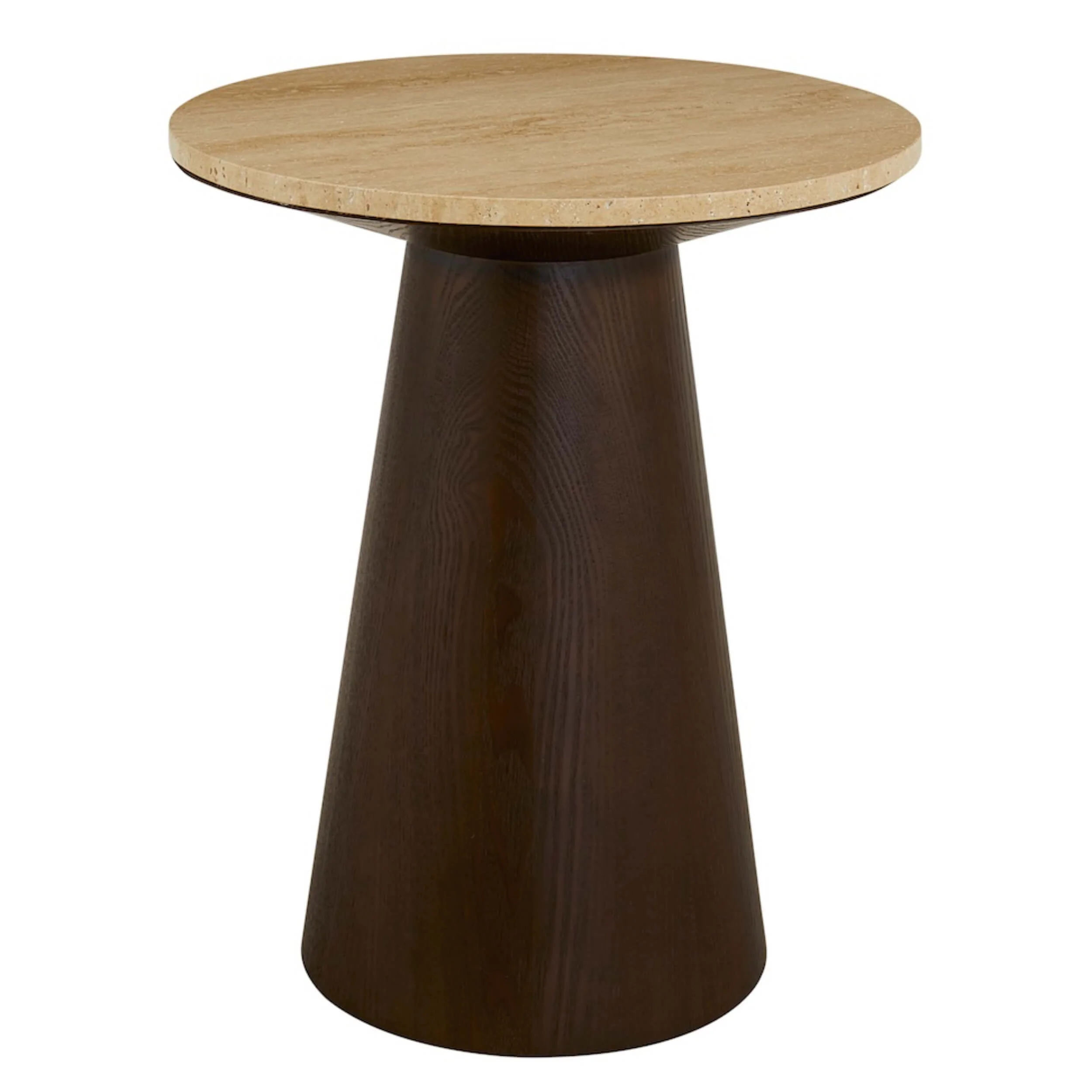 Brynn Accent Table, Warm Travertine
