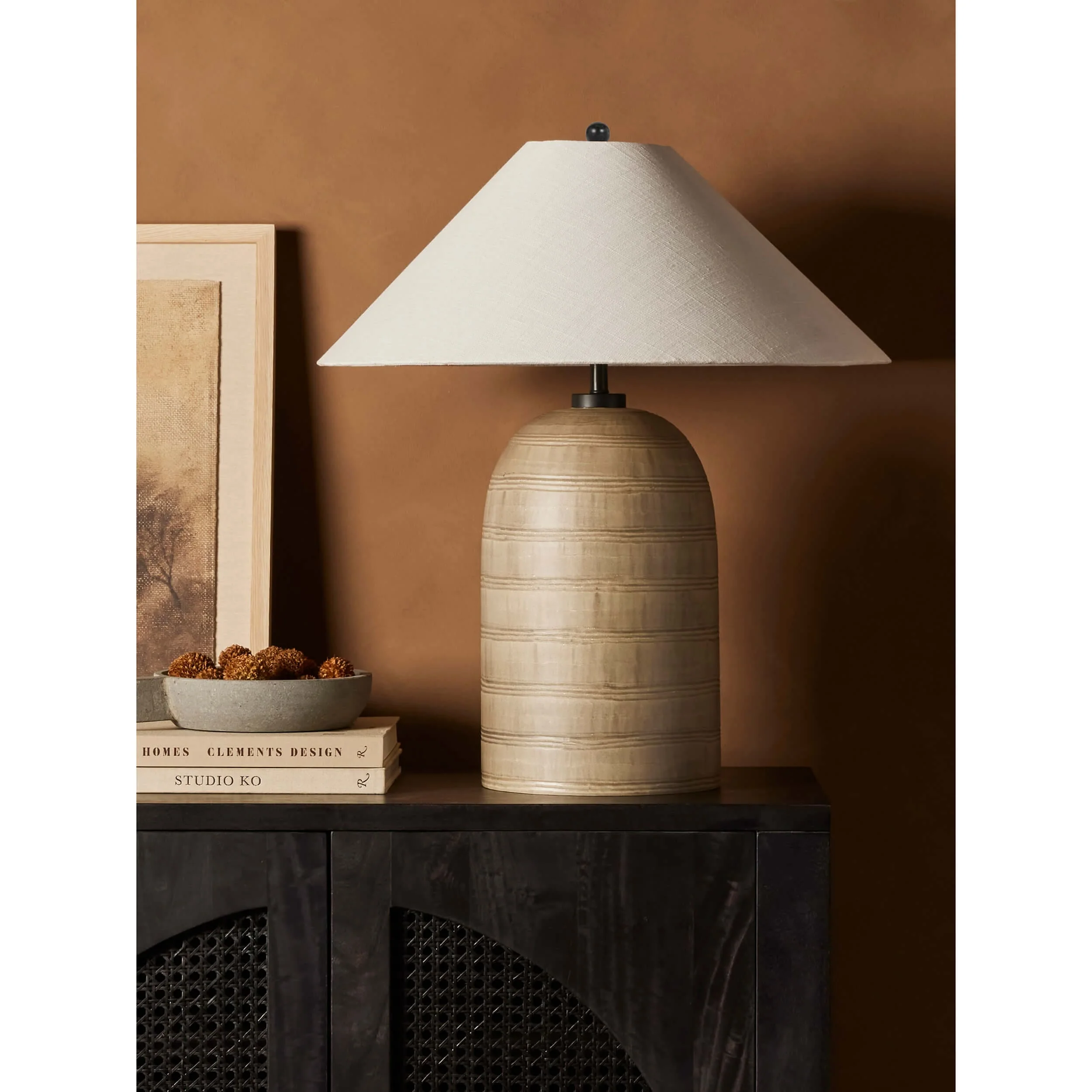Brynner Table Lamp, Etched Silver by Four Hands - Image 5