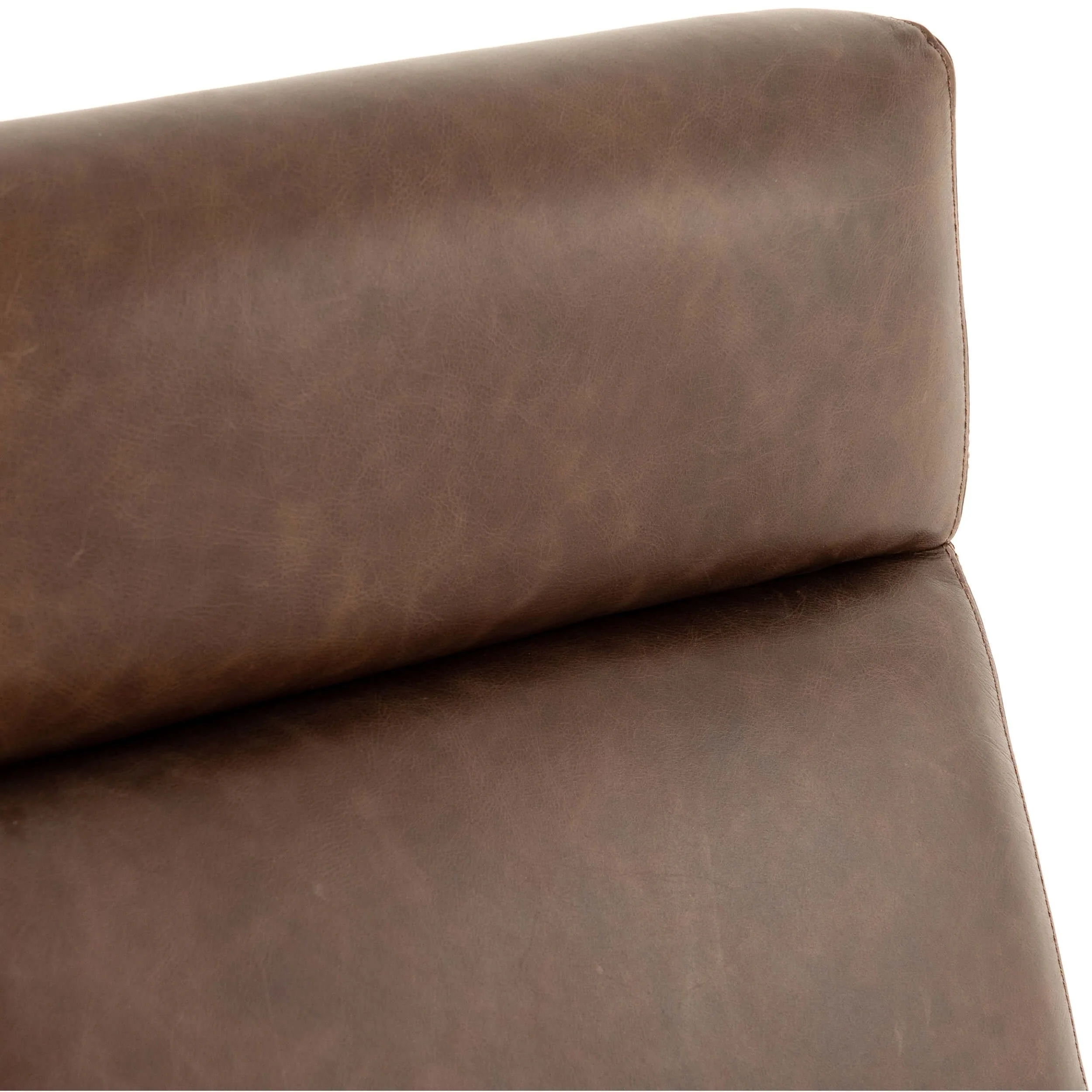 Bryson Leather Desk Chair, Havana Brown by Four Hands - Image 5