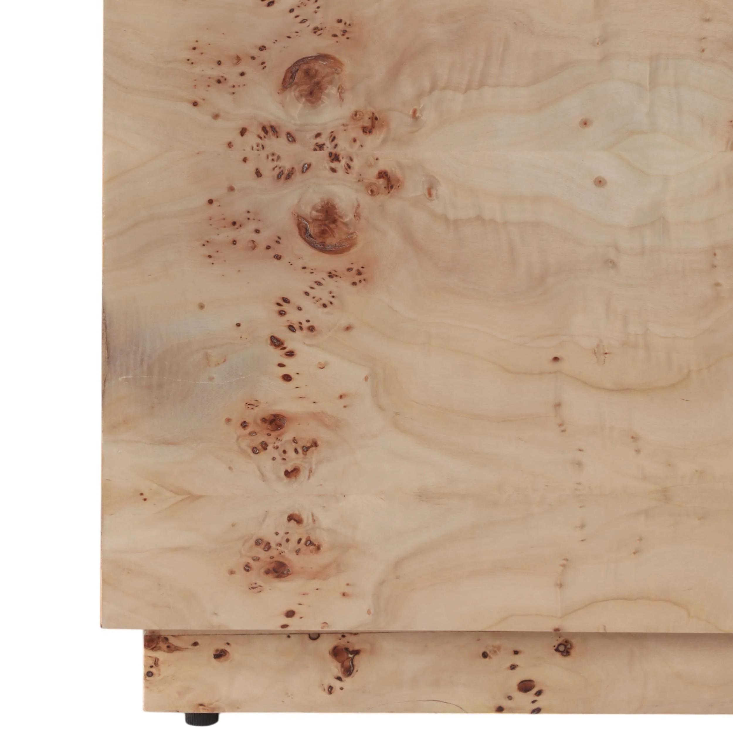 Burl Wood Block Accent Table, Tan - Image 3