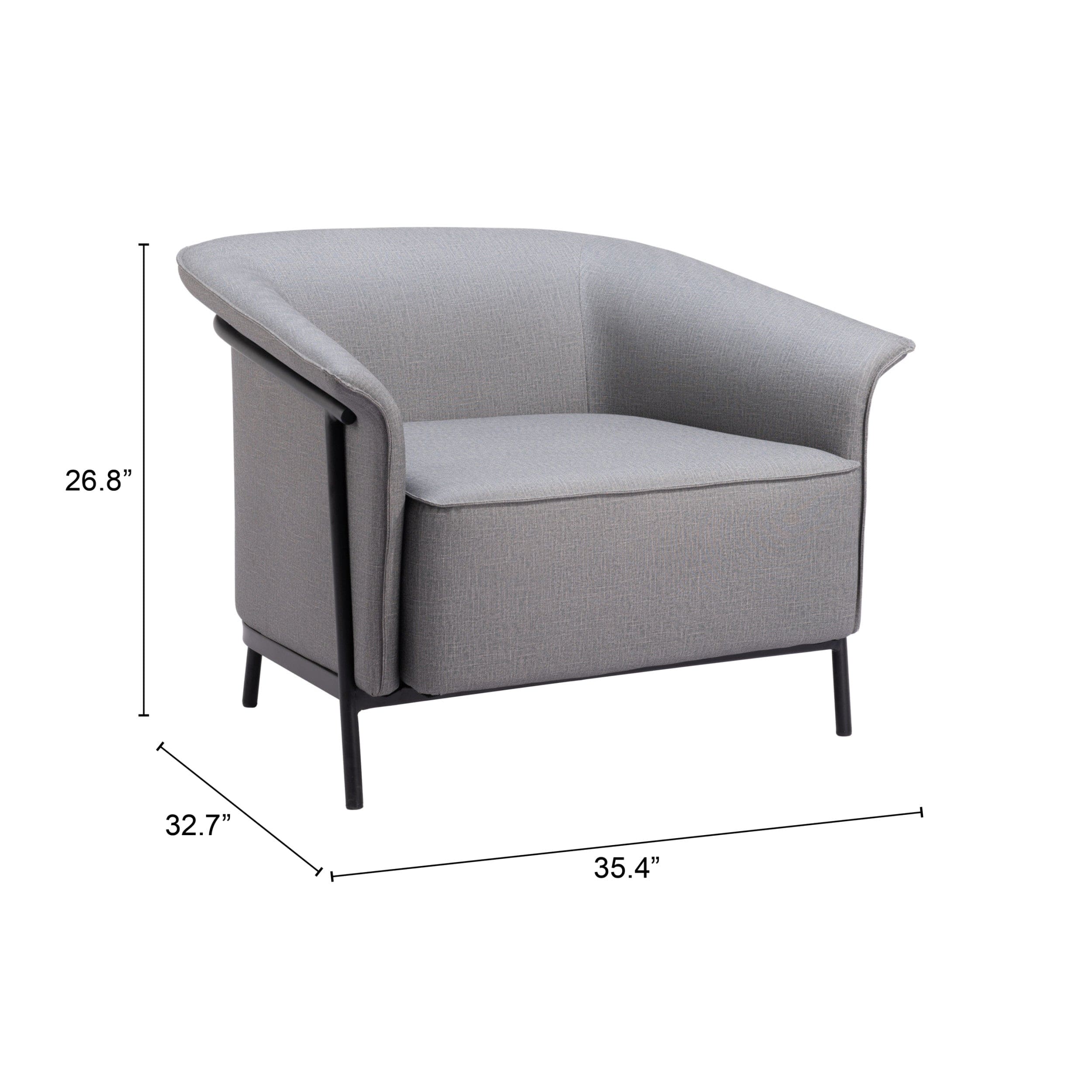 Burry Chair, Slate Gray - Image 5