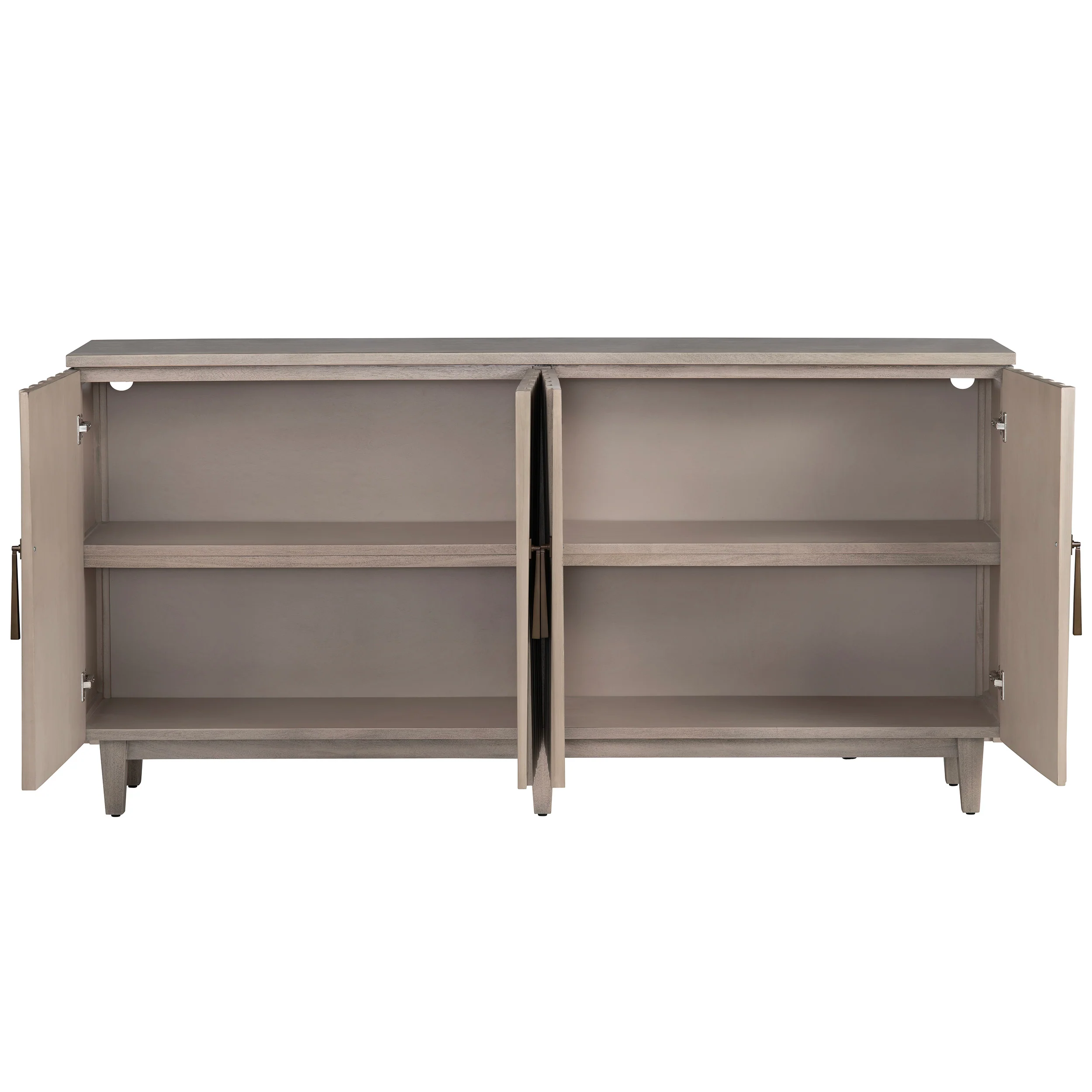 Butler 4 Door Sideboard, Beige - Image 3