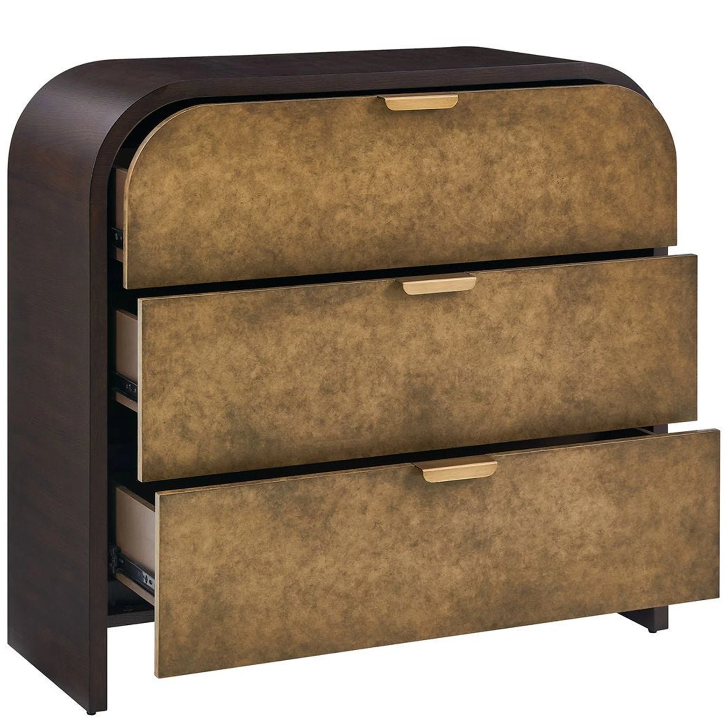 Byrams 3 Drawer Chest, Brown - Image 4